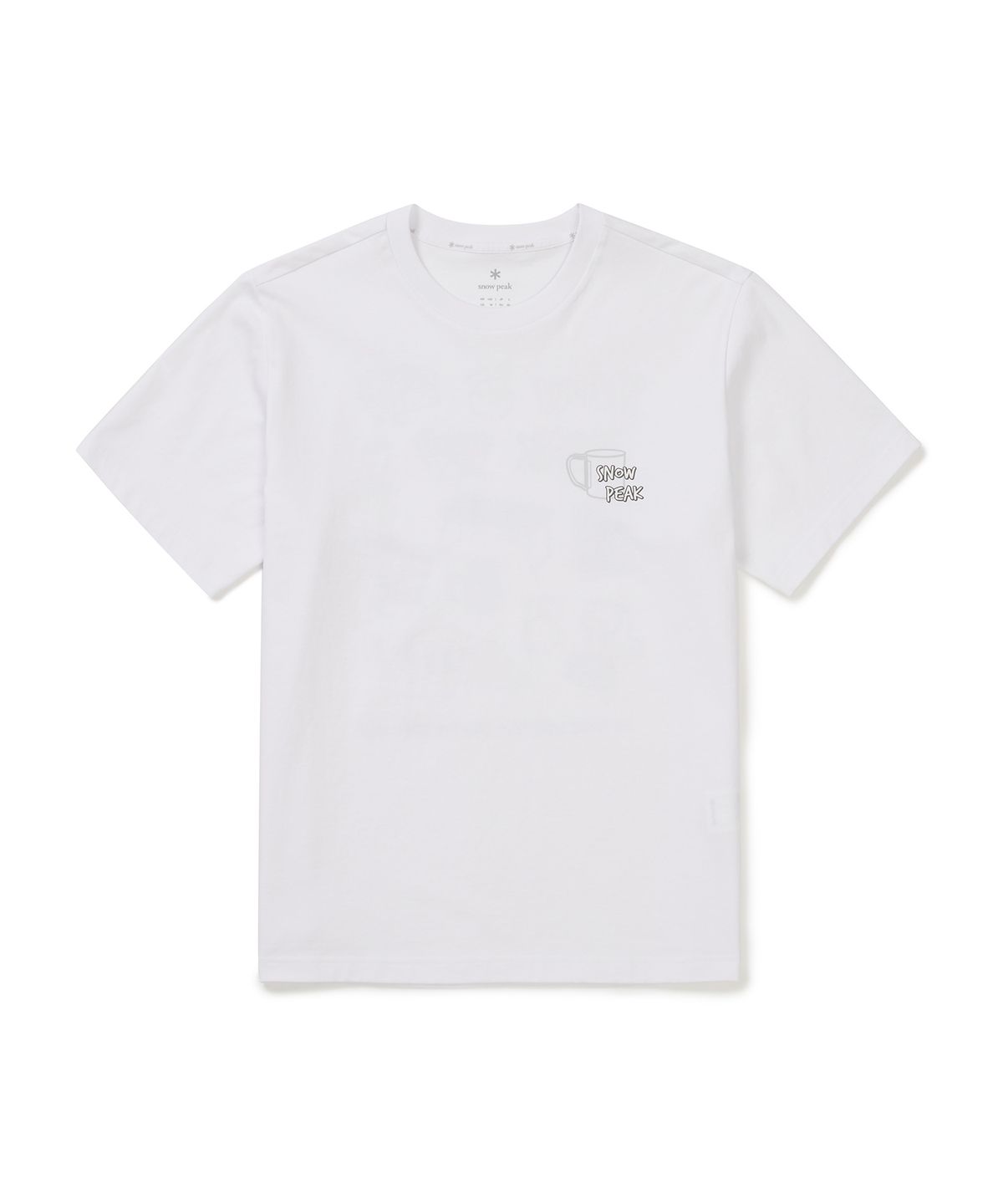 스노우피크 어패럴(SNOWPEAK APPAREL) 에어로쿨 기어 반팔 티셔츠 (S25MMFTS78) White