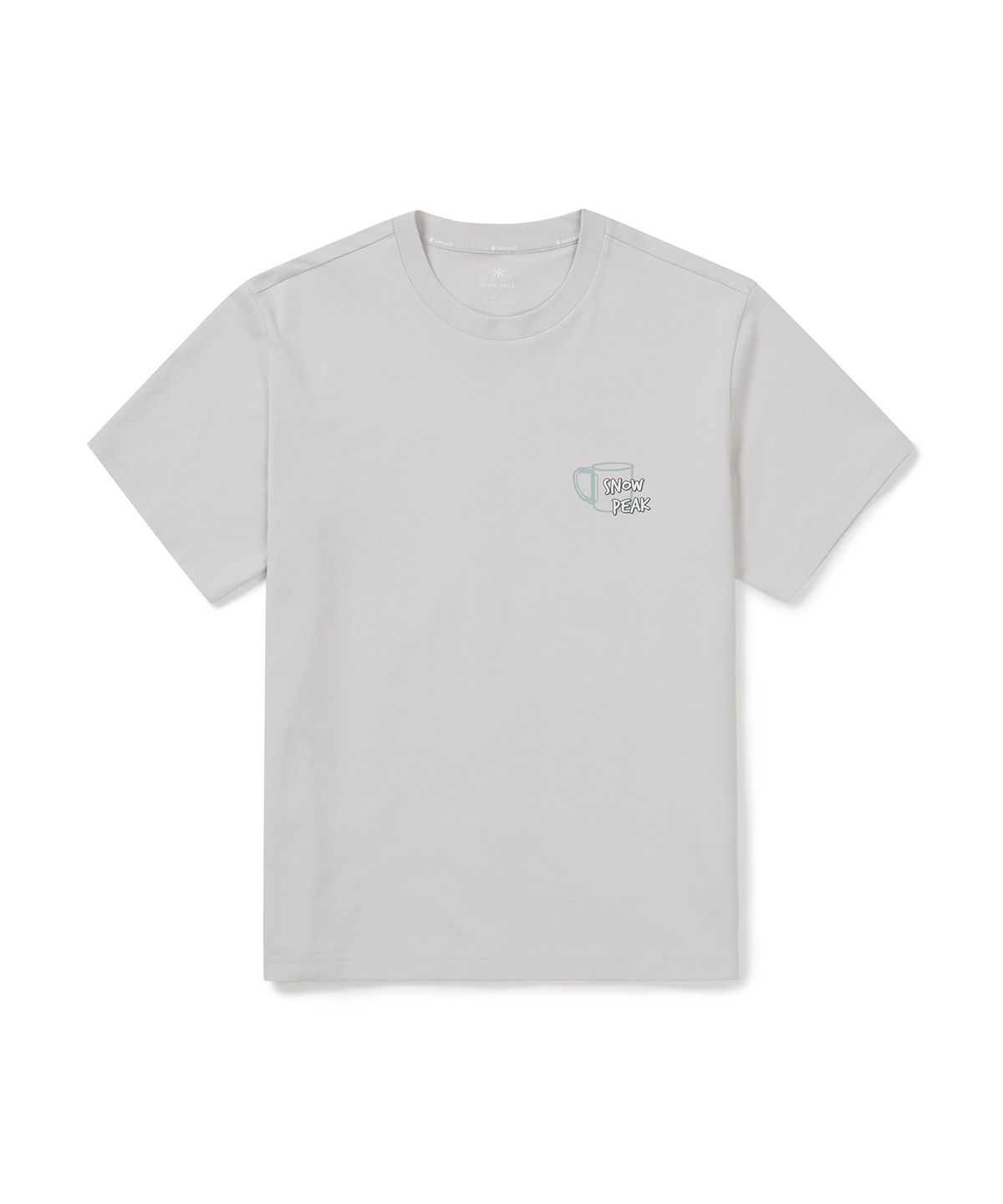 스노우피크 어패럴(SNOWPEAK APPAREL) 에어로쿨 기어 반팔 티셔츠 (S25MMFTS78) Ice Gray