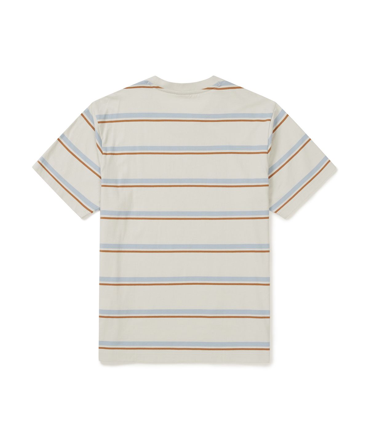 스노우피크 어패럴(SNOWPEAK APPAREL) 코튼 스트라이프 반팔 티셔츠 (S25MMFTS49) Camel