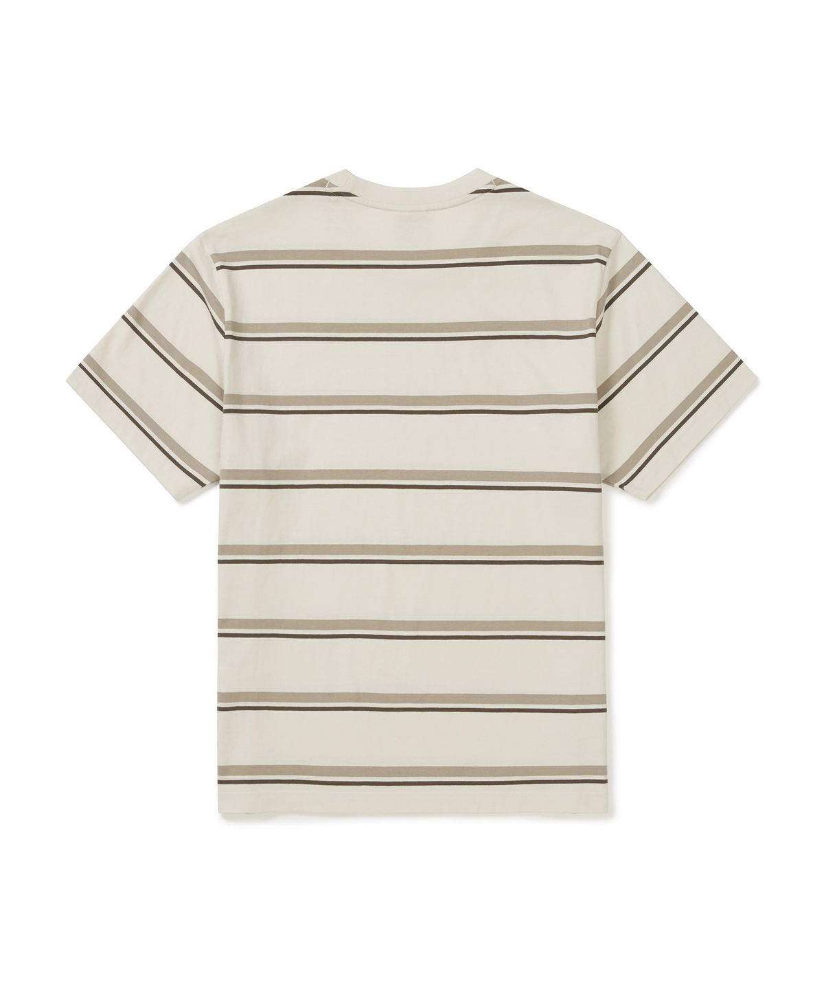 스노우피크 어패럴(SNOWPEAK APPAREL) 코튼 스트라이프 반팔 티셔츠 (S25MMFTS49) Brown