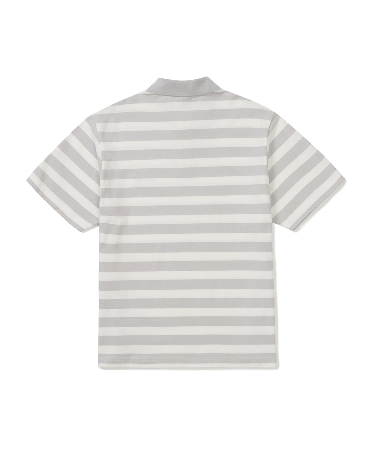 스노우피크 어패럴(SNOWPEAK APPAREL) 코튼 스트라이프 폴로 티셔츠 (S25MMFPS49) Ice Gray
