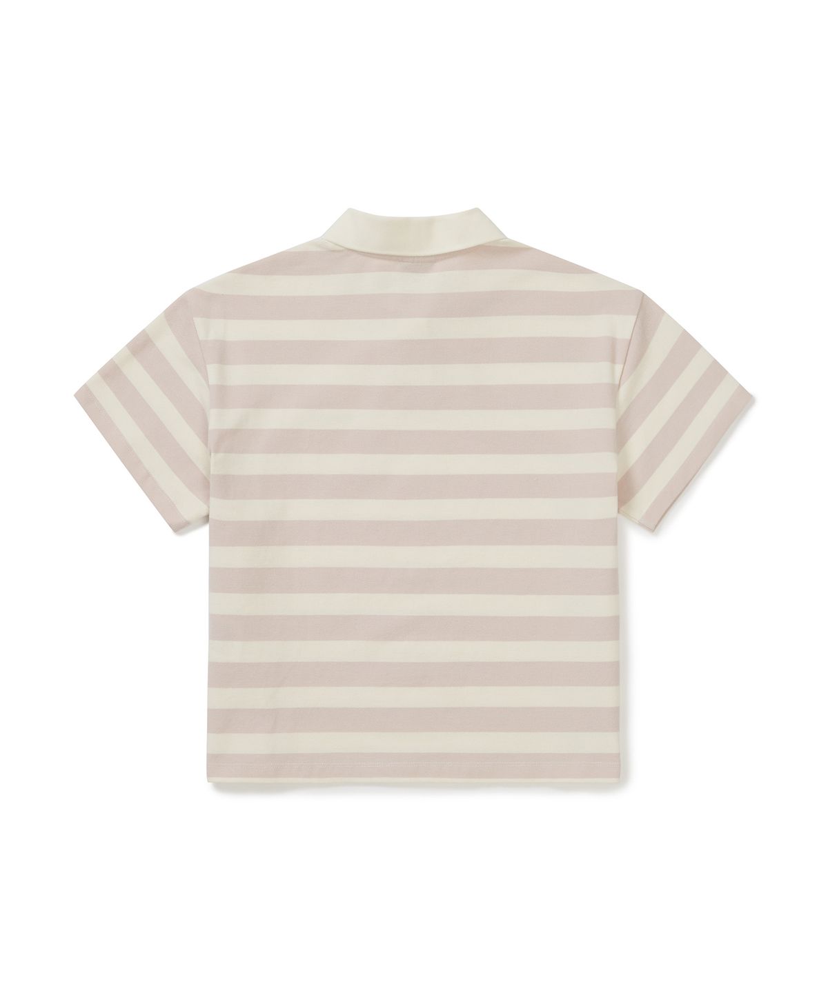스노우피크 어패럴(SNOWPEAK APPAREL) 코튼 여성 스트라이프 폴로 티셔츠 (S25MWFPS69) Light Pink