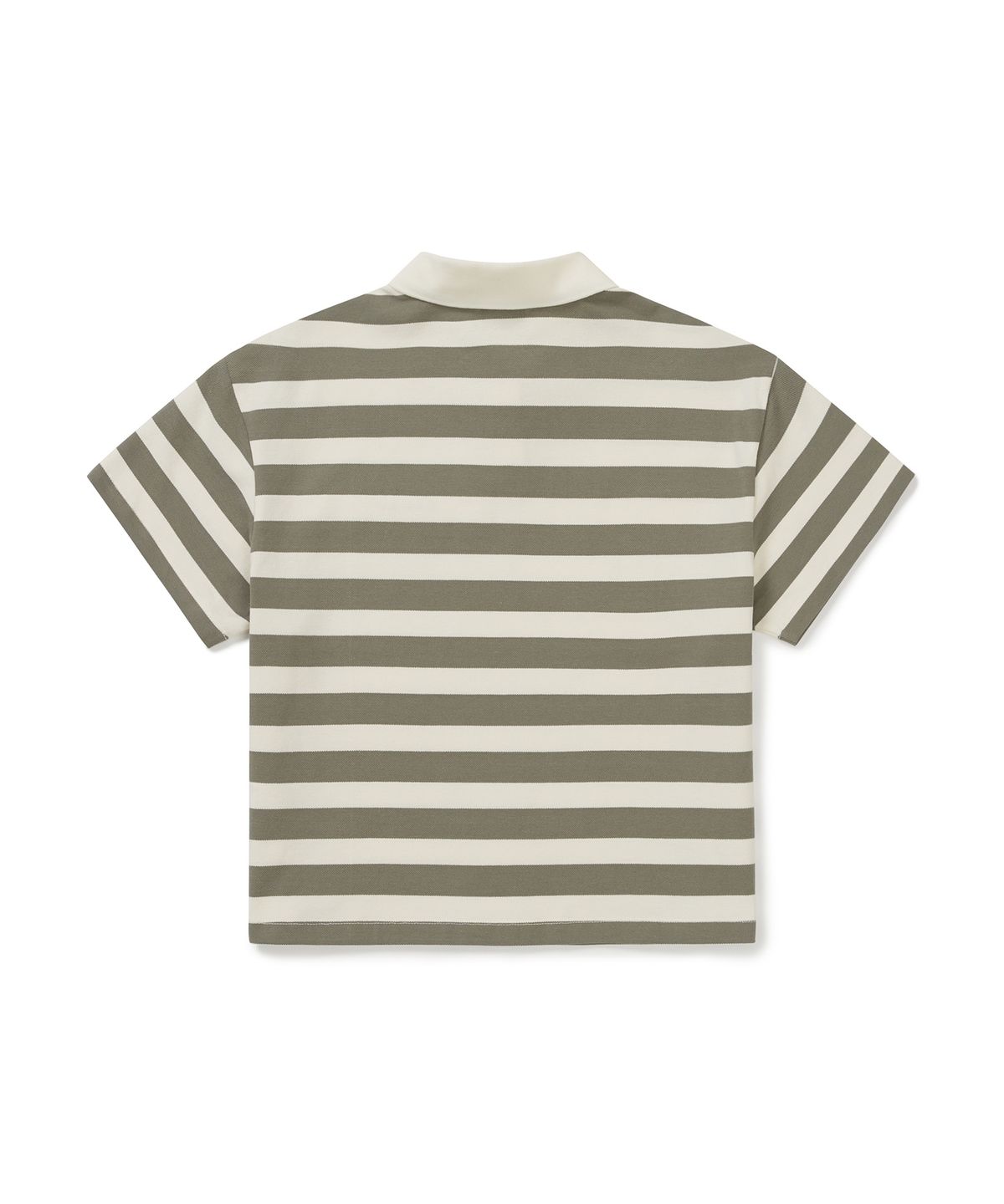 스노우피크 어패럴(SNOWPEAK APPAREL) 코튼 여성 스트라이프 폴로 티셔츠 (S25MWFPS69) Vintage Khaki