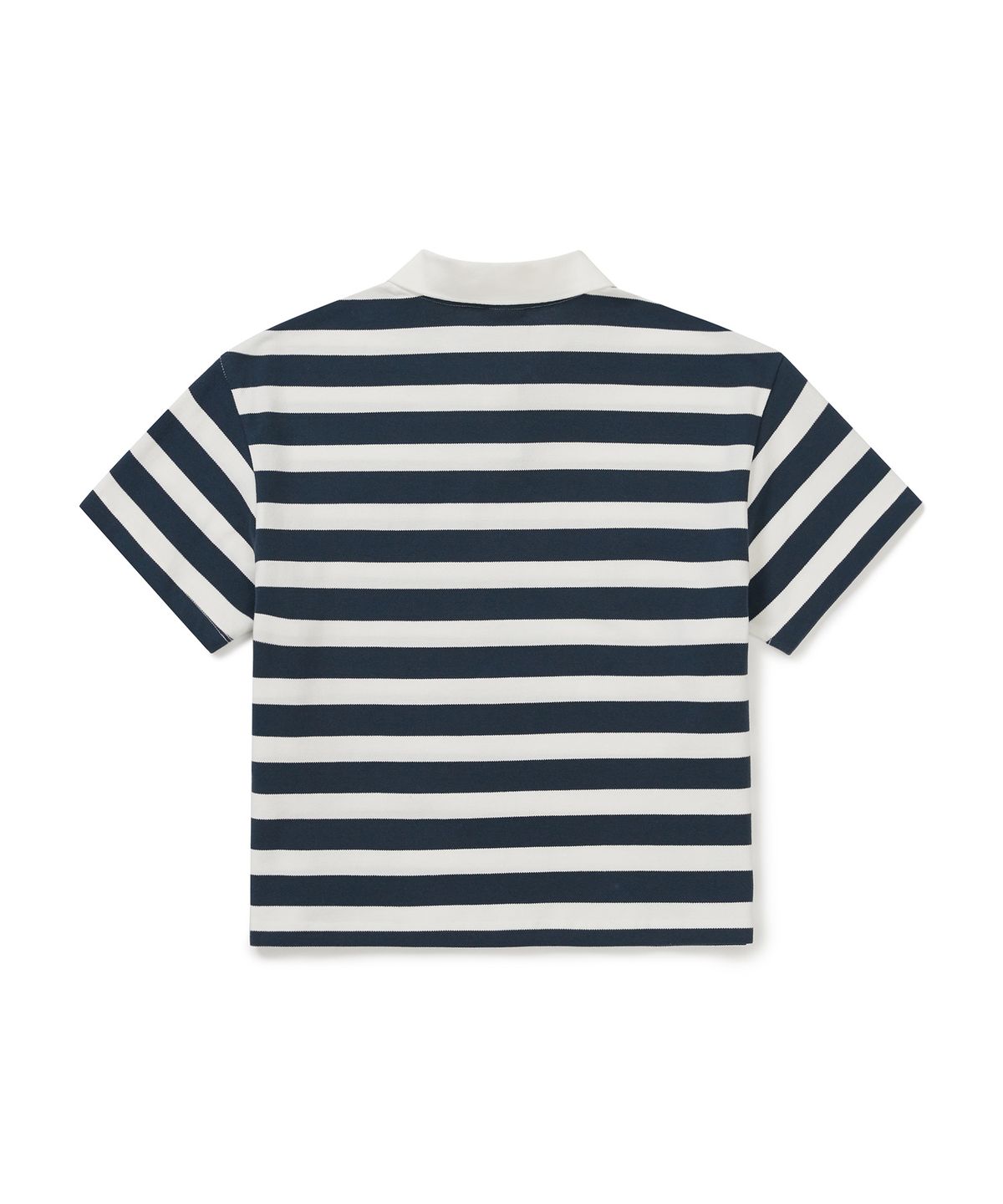 스노우피크 어패럴(SNOWPEAK APPAREL) 코튼 여성 스트라이프 폴로 티셔츠 (S25MWFPS69) Vintage Navy