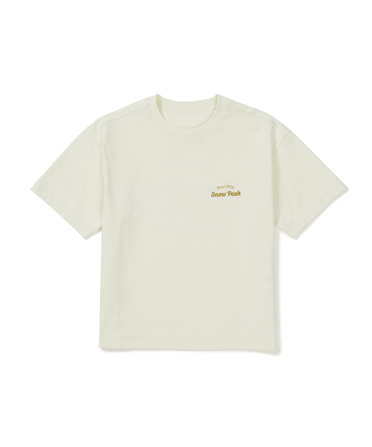 스노우피크 어패럴(SNOWPEAK APPAREL) 에어로쿨 여성 컬러 세미크롭 반팔 티셔츠 (S25MWFTS77) Lime Mint
