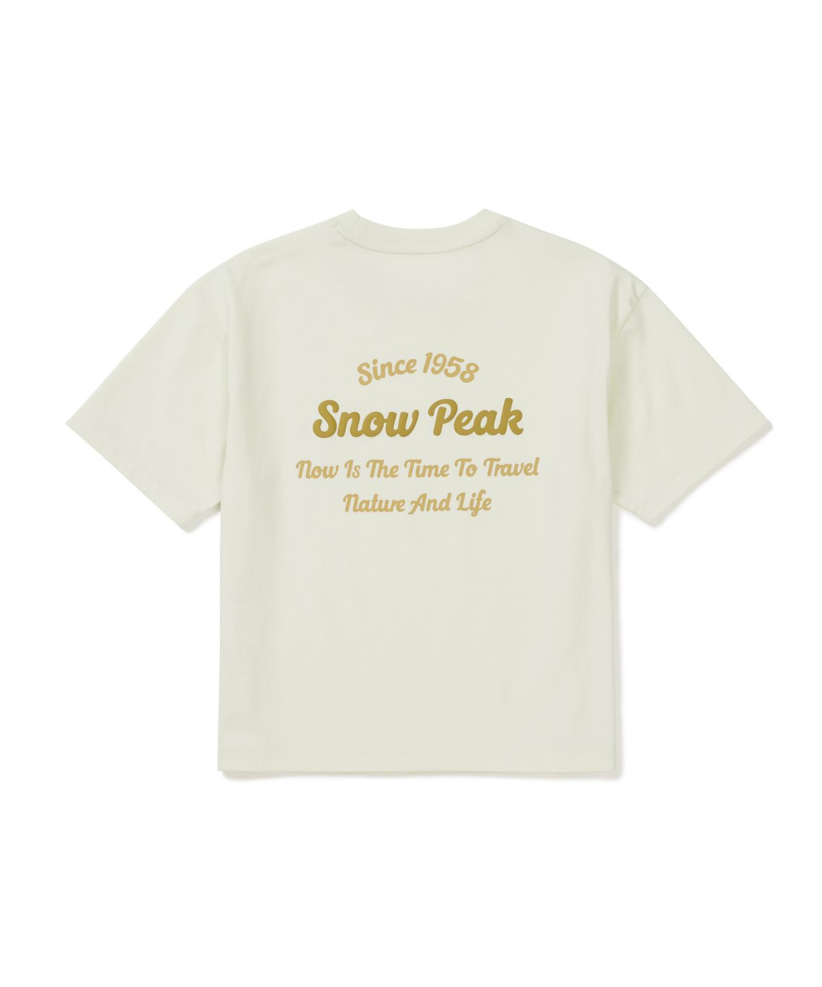 스노우피크 어패럴(SNOWPEAK APPAREL) 에어로쿨 여성 컬러 세미크롭 반팔 티셔츠 (S25MWFTS77) Lime Mint