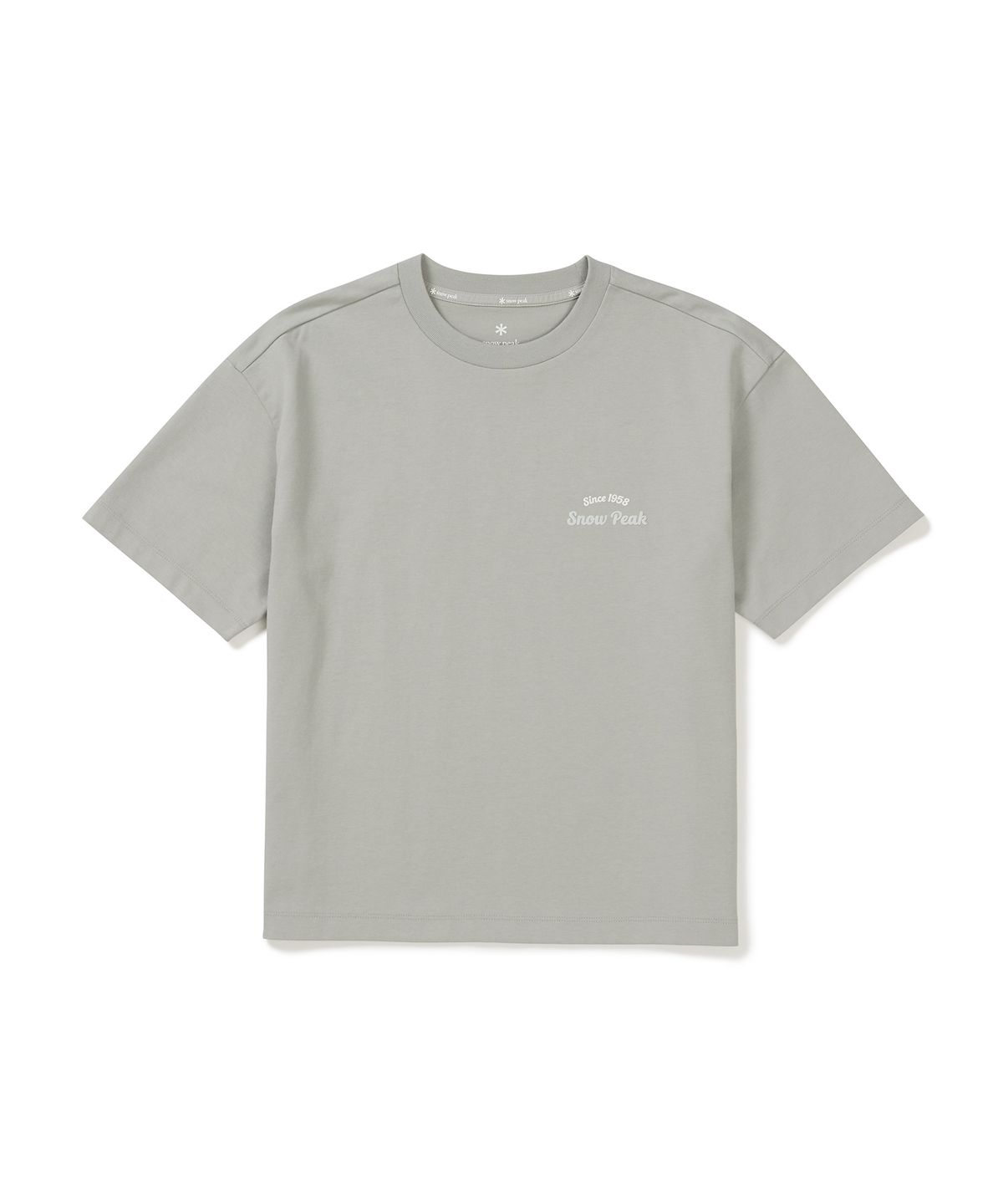 스노우피크 어패럴(SNOWPEAK APPAREL) 에어로쿨 여성 컬러 세미크롭 반팔 티셔츠 (S25MWFTS77) Mint