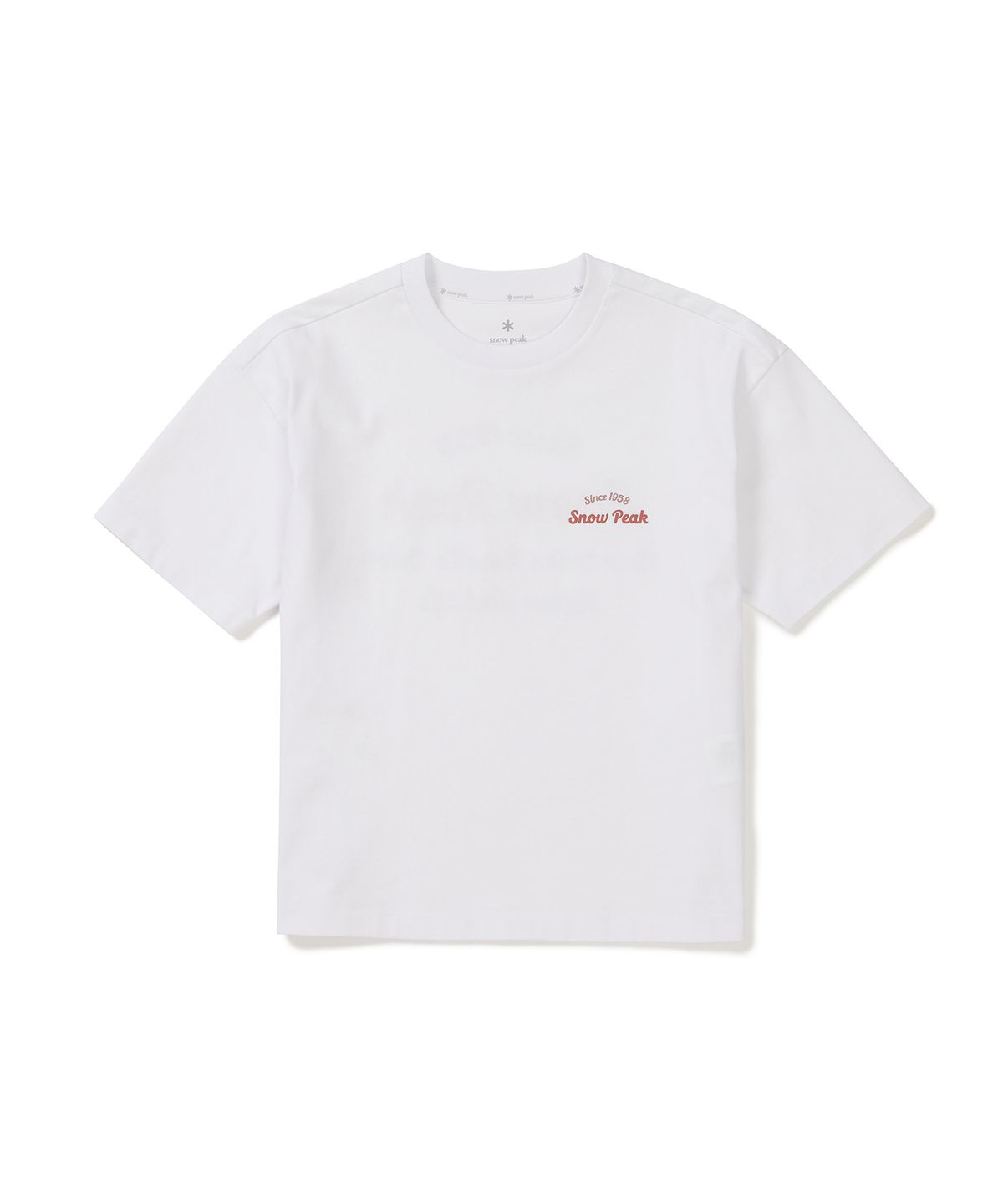 스노우피크 어패럴(SNOWPEAK APPAREL) 에어로쿨 여성 컬러 세미크롭 반팔 티셔츠 (S25MWFTS77) White