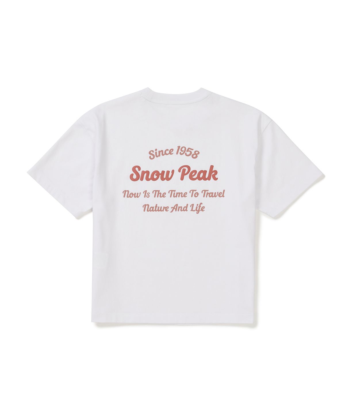 스노우피크 어패럴(SNOWPEAK APPAREL) 에어로쿨 여성 컬러 세미크롭 반팔 티셔츠 (S25MWFTS77) White