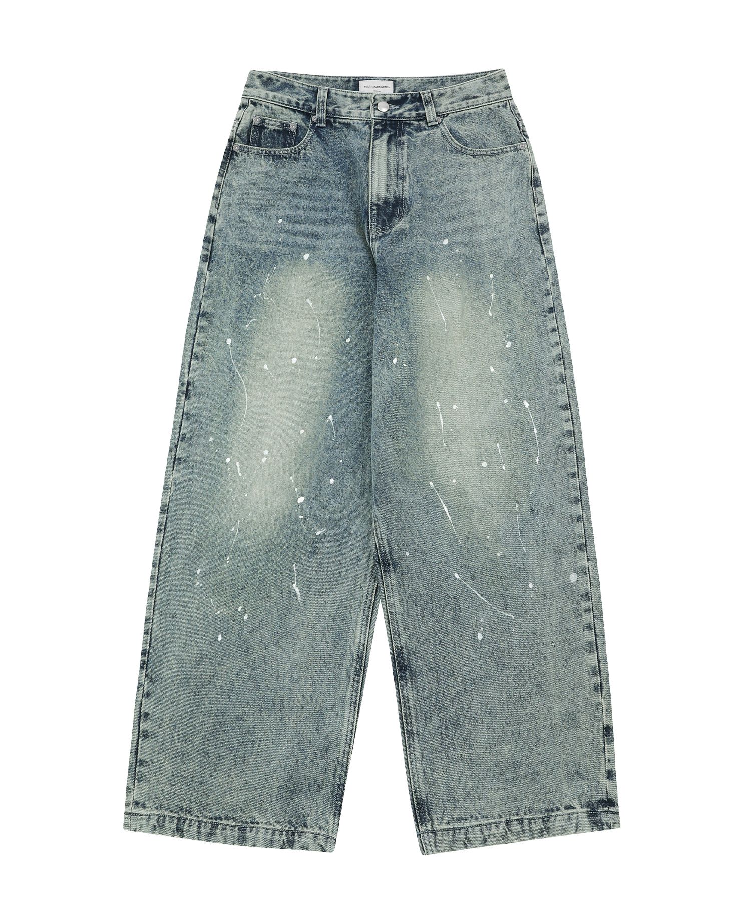 F.ILLUMINATEのSplash Wash Wide Denim Pants 全3色 MUSINSA | FILLUMINATE Splash Wash Wide Denim Pants - Light