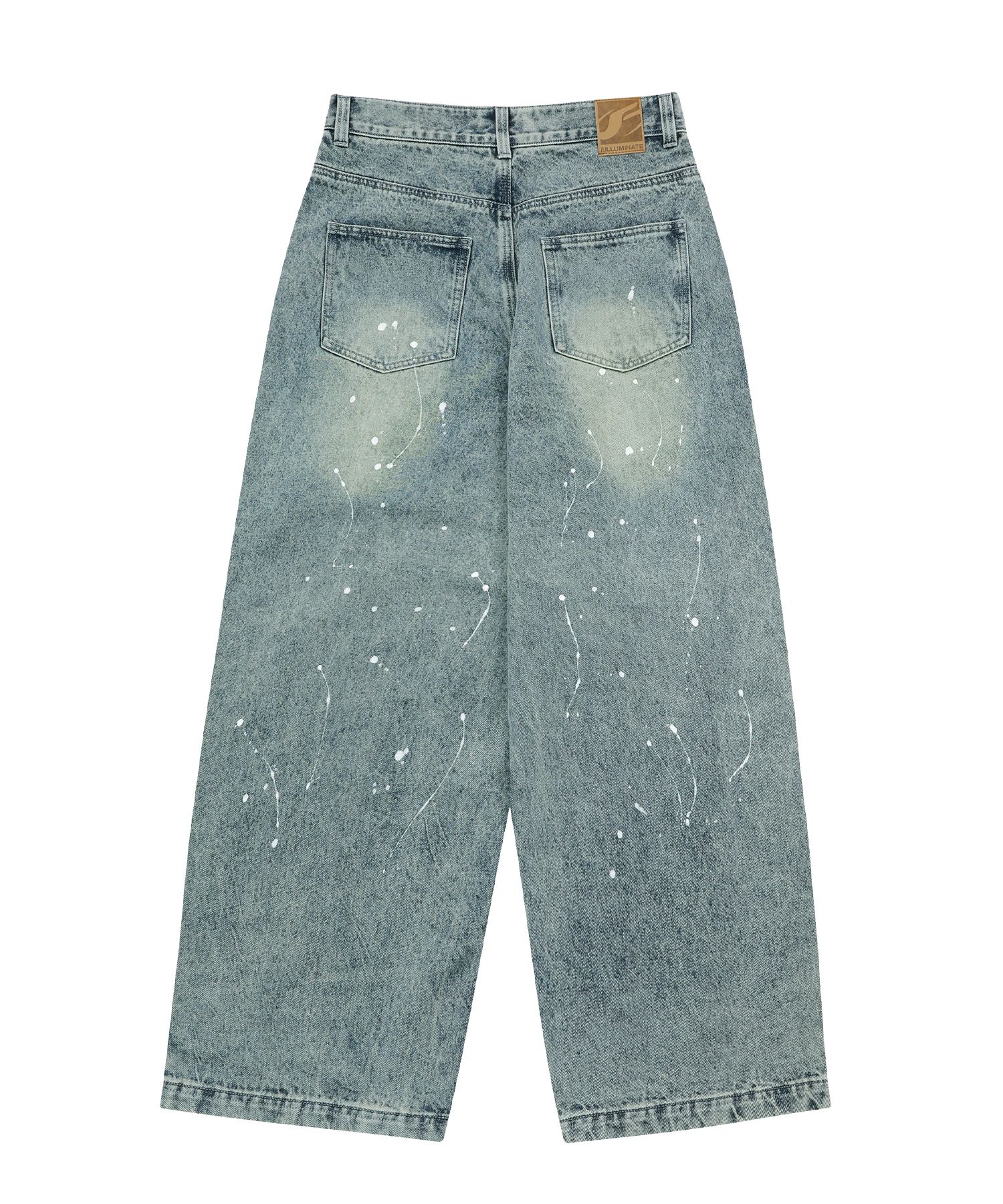 F.ILLUMINATEのSplash Wash Wide Denim Pants 全3色 MUSINSA | FILLUMINATE Splash Wash Wide Denim Pants - Light