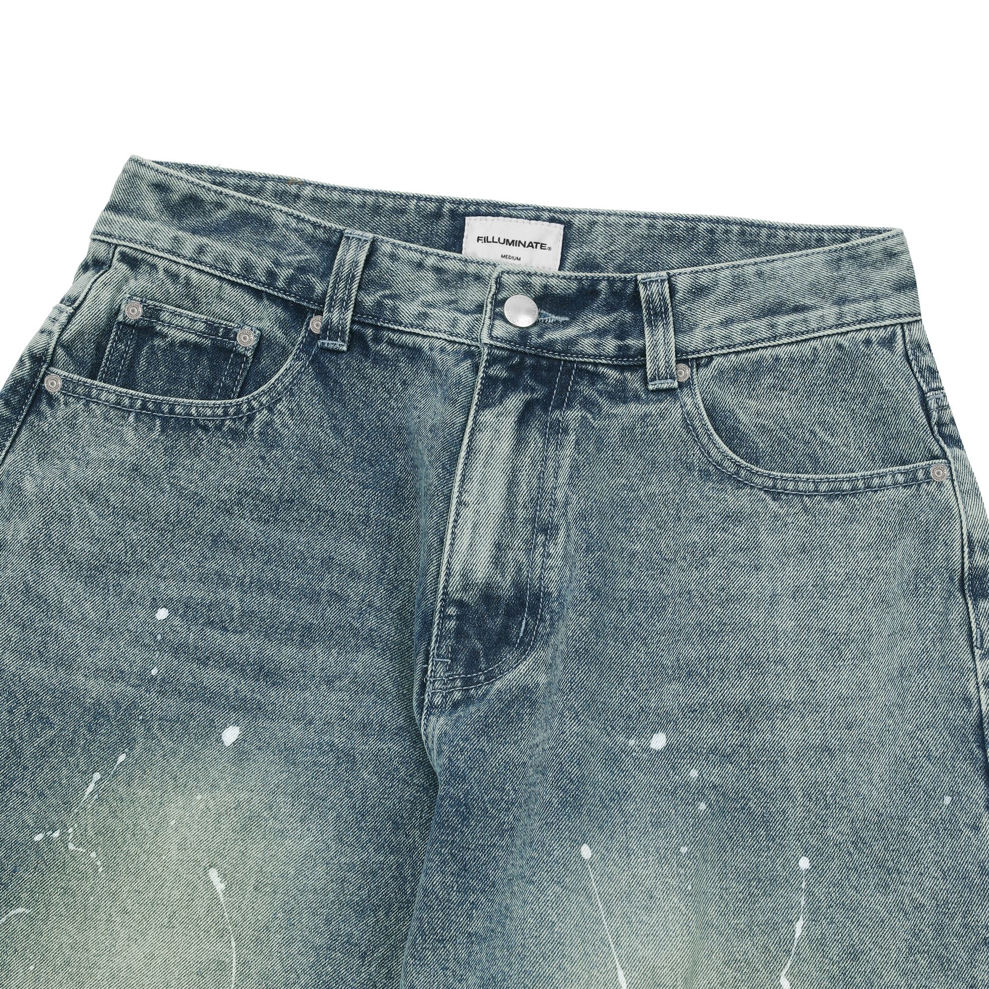 MUSINSA | FILLUMINATE Splash Wash Wide Denim Pants - Light