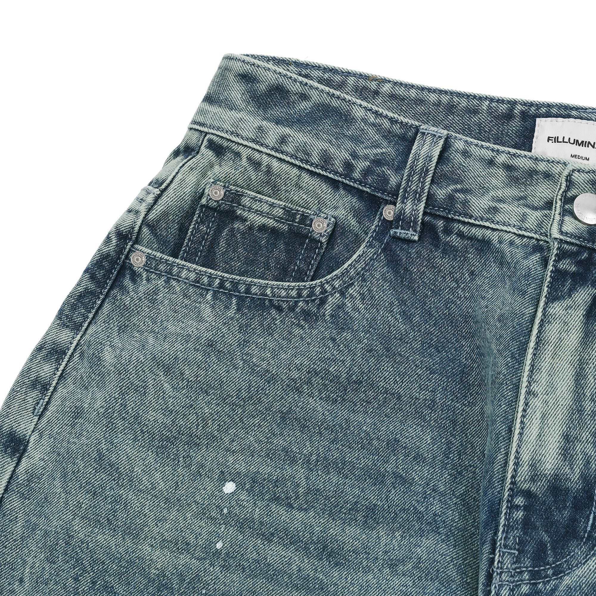 MUSINSA | FILLUMINATE Splash Wash Wide Denim Pants - Light