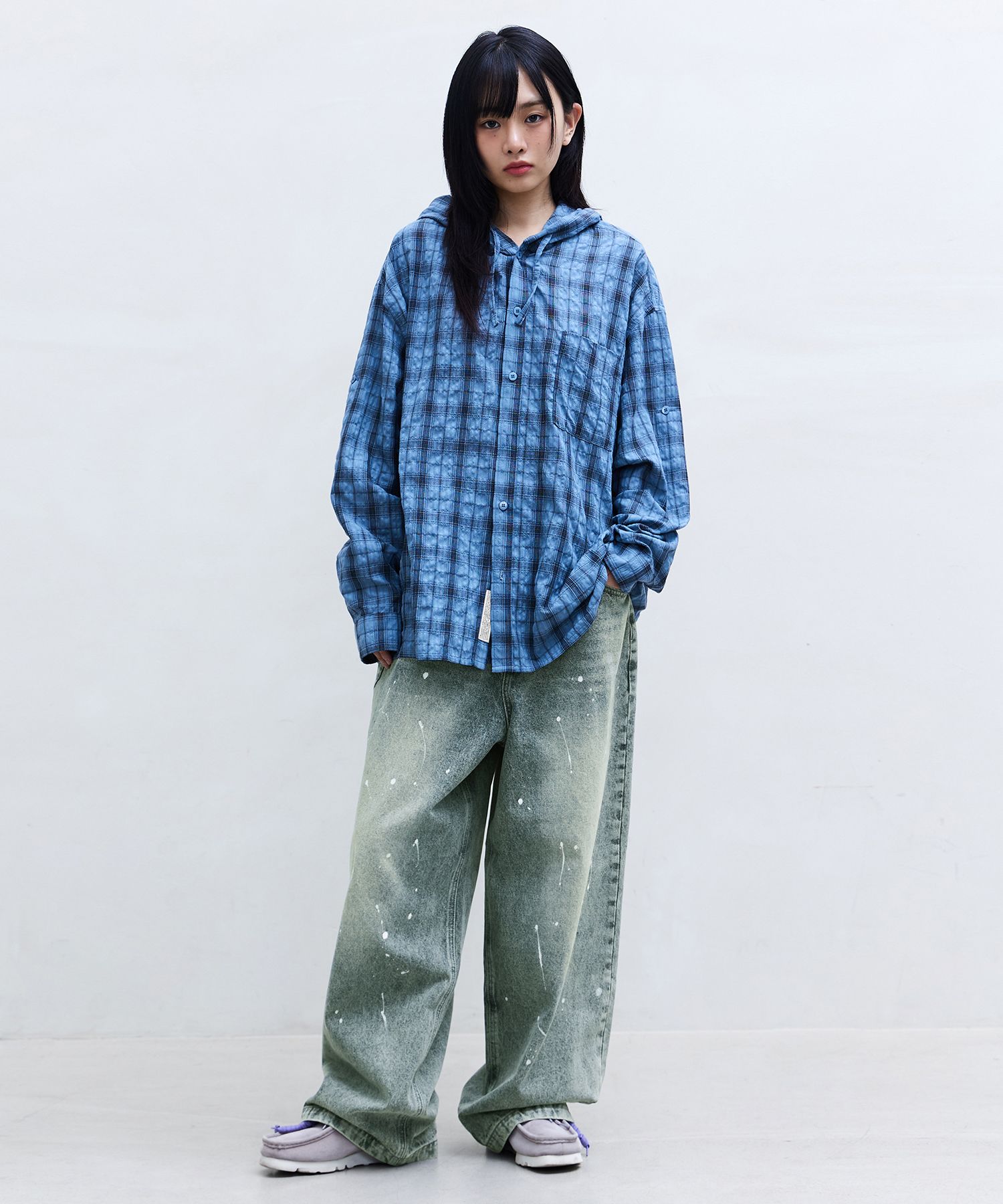 F.ILLUMINATEのSplash Wash Wide Denim Pants 全3色 MUSINSA | FILLUMINATE Splash Wash Wide Denim Pants - Light