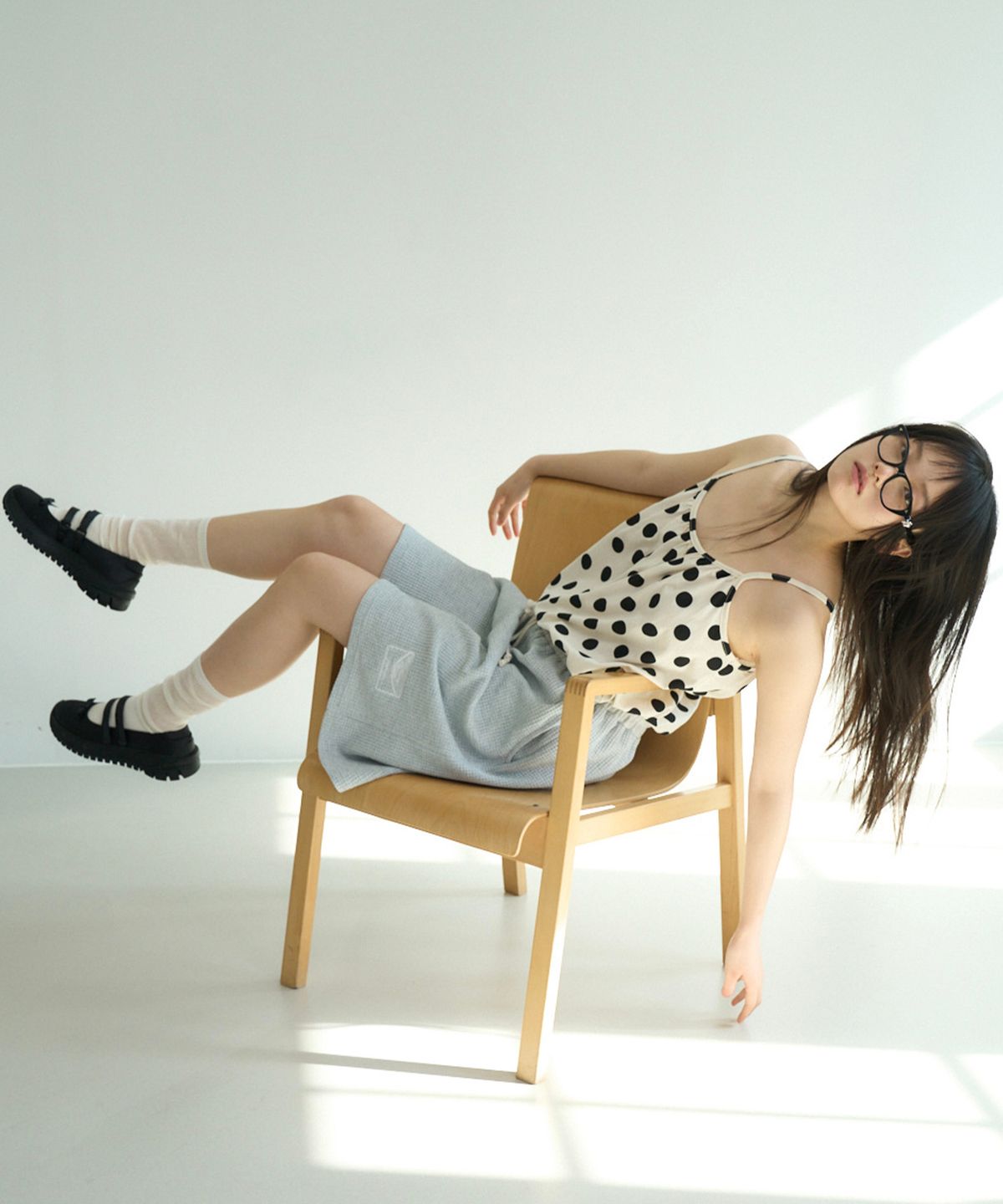펀프롬펀(FUNFROMFUN) Polka Top (Ivory)
