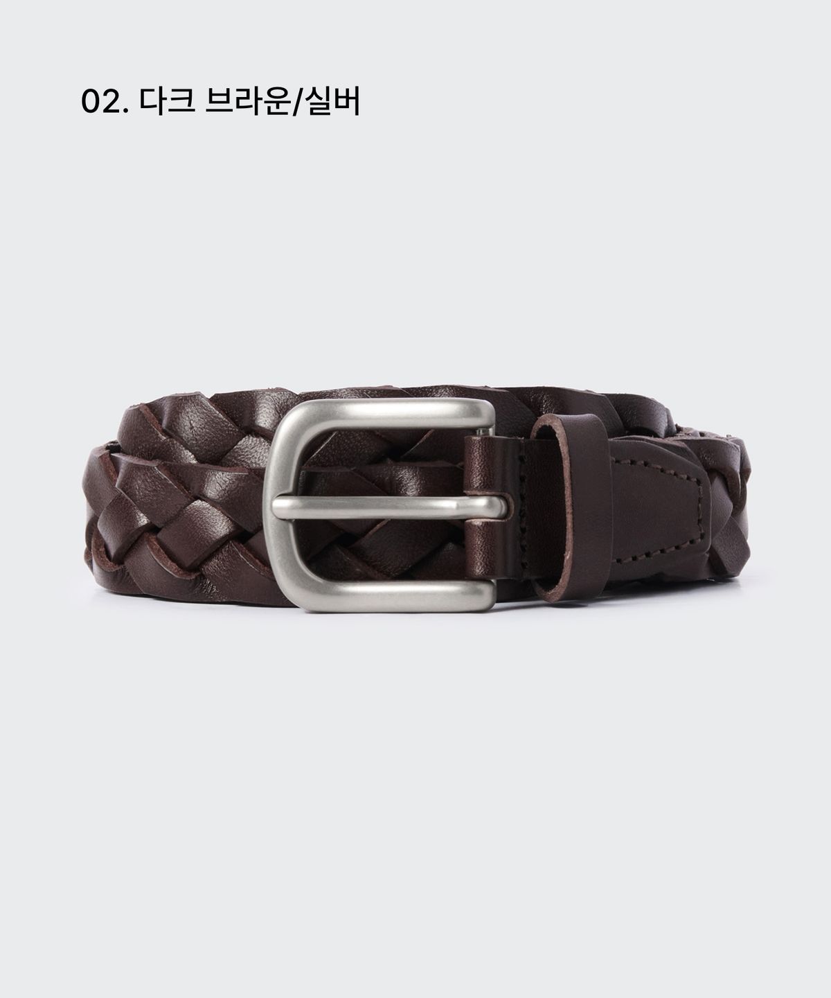 무신사 스탠다드(MUSINSA STANDARD) 레더 볼드 위빙 벨트_25mm