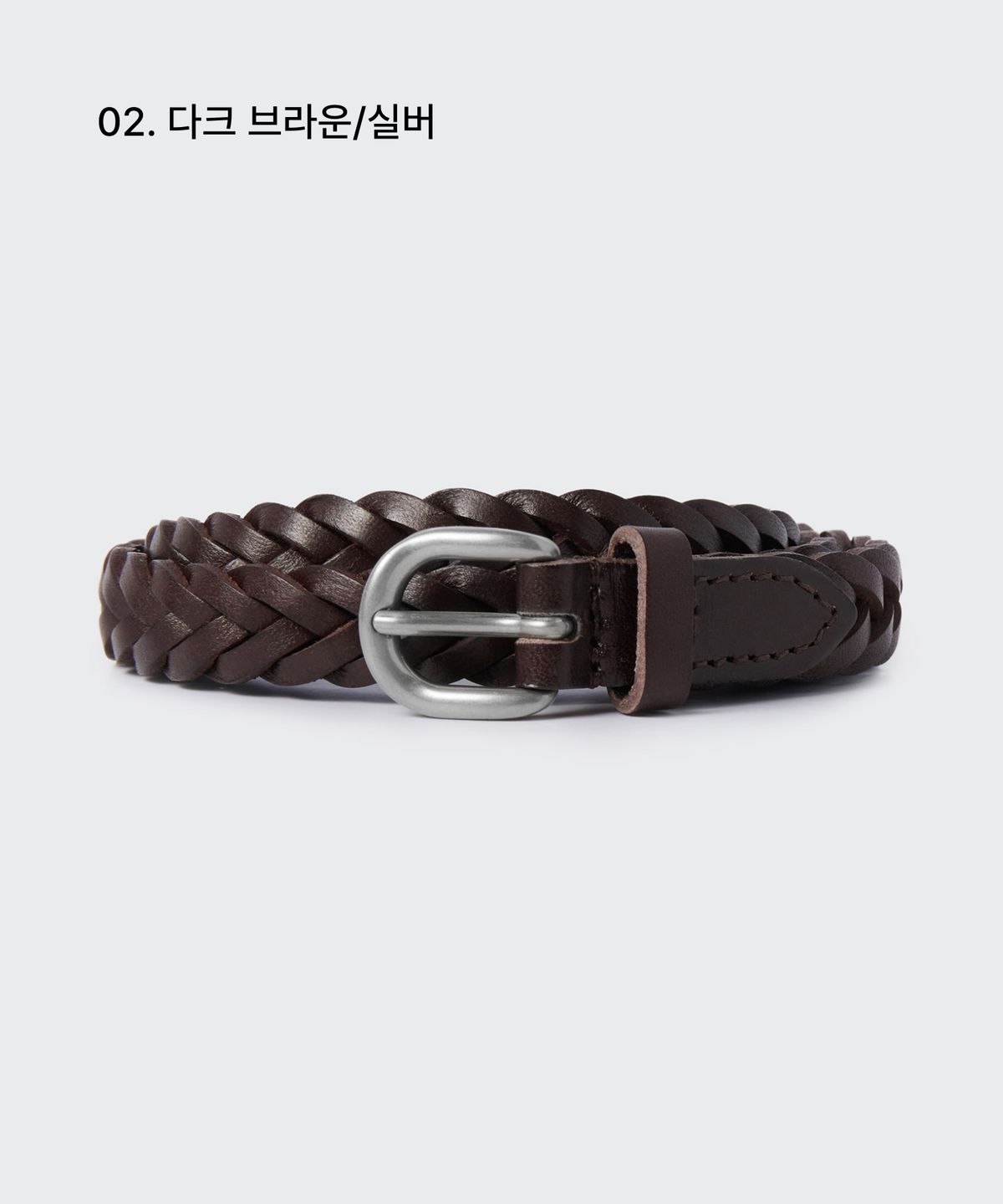 무신사 스탠다드 우먼(MUSINSA STANDARD WOMAN) 우먼즈 레더 위빙 씬 벨트_15mm