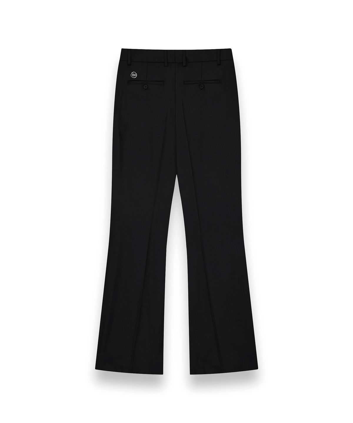 알포(R-4) R-0048 / ELASTIC WOOL BOOTCUT TROUSERS(BLACK)