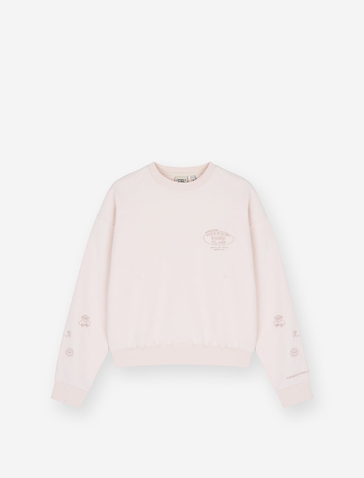 플랫웨이브 인 서울(FLATWAVE IN SEOUL) Sunnset Womens Sweatshirt Cream
