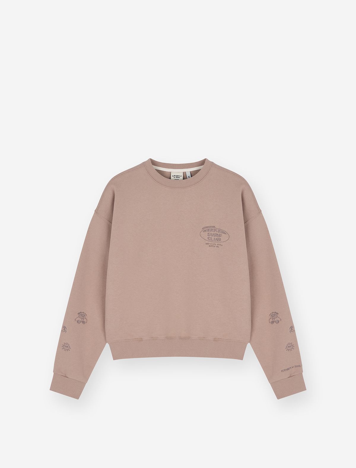 플랫웨이브 인 서울(FLATWAVE IN SEOUL) Sunnset Womens Sweatshirt Beige
