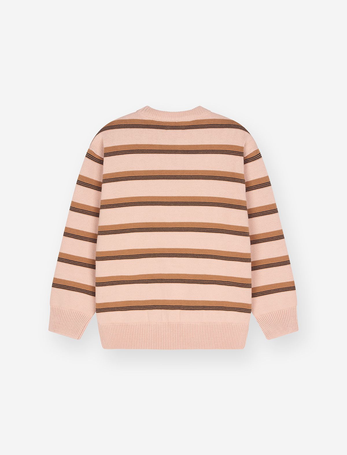 플랫웨이브 인 서울(FLATWAVE IN SEOUL) Aav Stripe Vintage Cotton Round Knit Beige