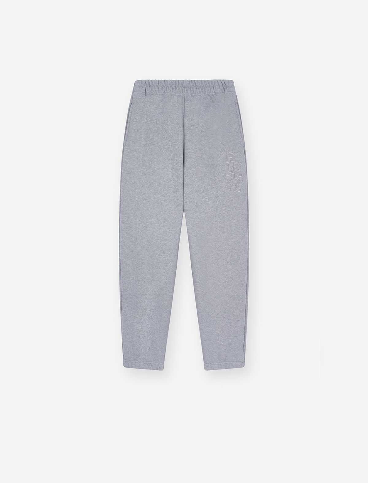 플랫웨이브 인 서울(FLATWAVE IN SEOUL) Soulu Patchwork Sweatshirt/pants Set Grey Melange