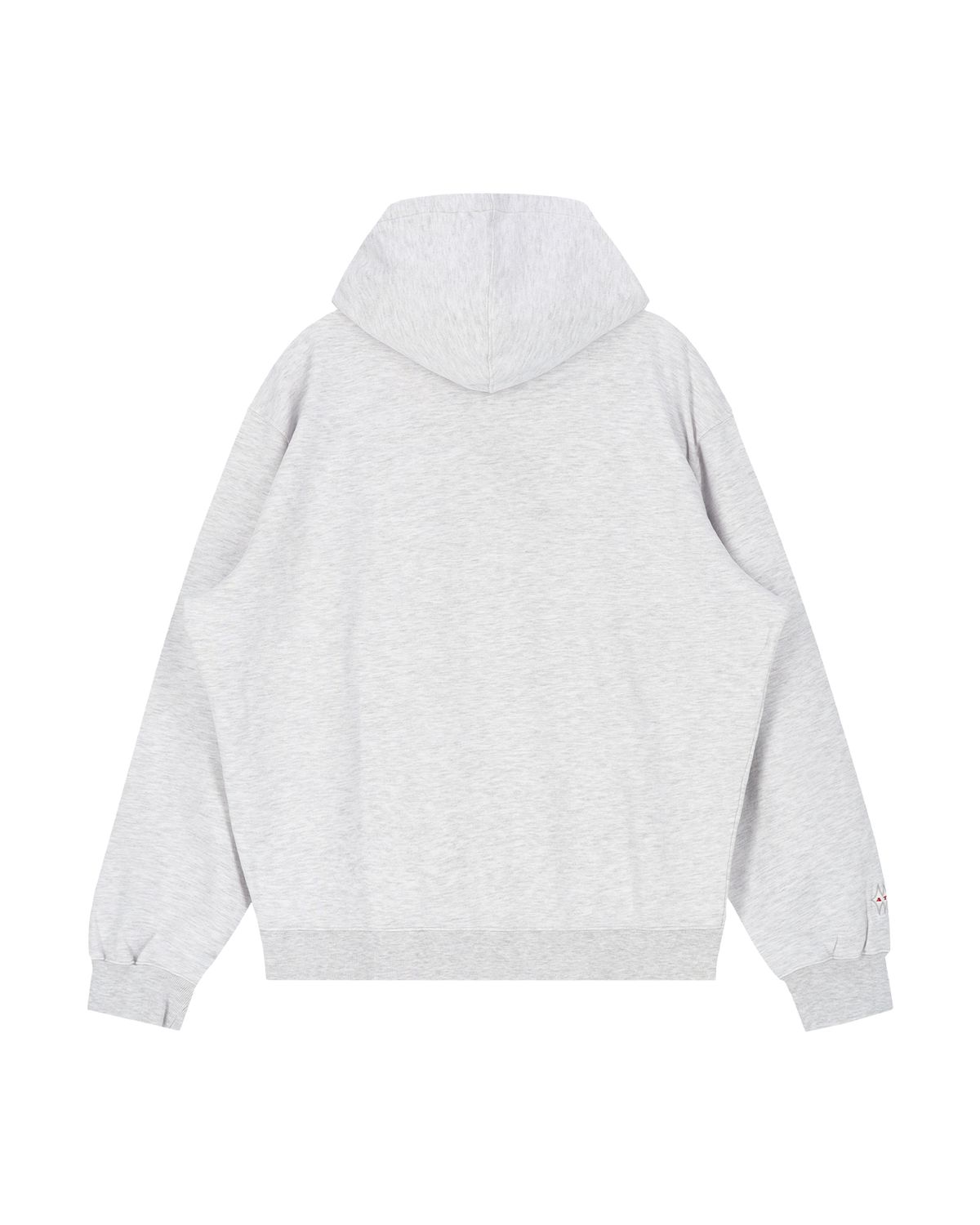 애프터매스(AFTERMATH) LOGO ZIP UP HOODIE (LIGHT HEATHER GREY)