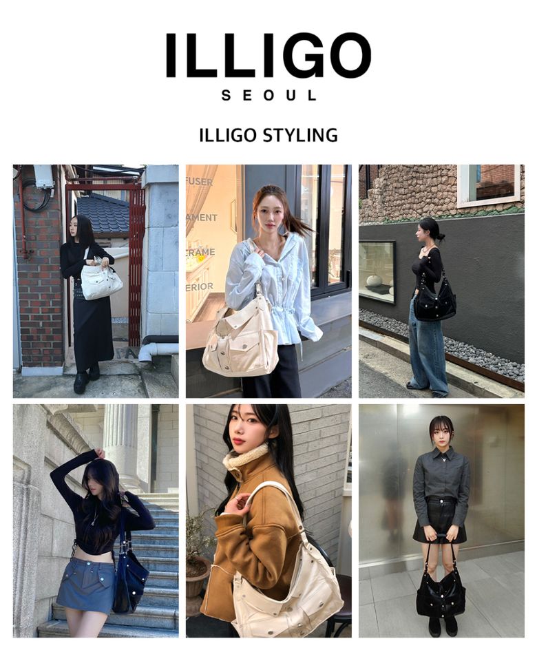 MUSINSA | ILLIGO Illigo Trucker Tote Bag Black