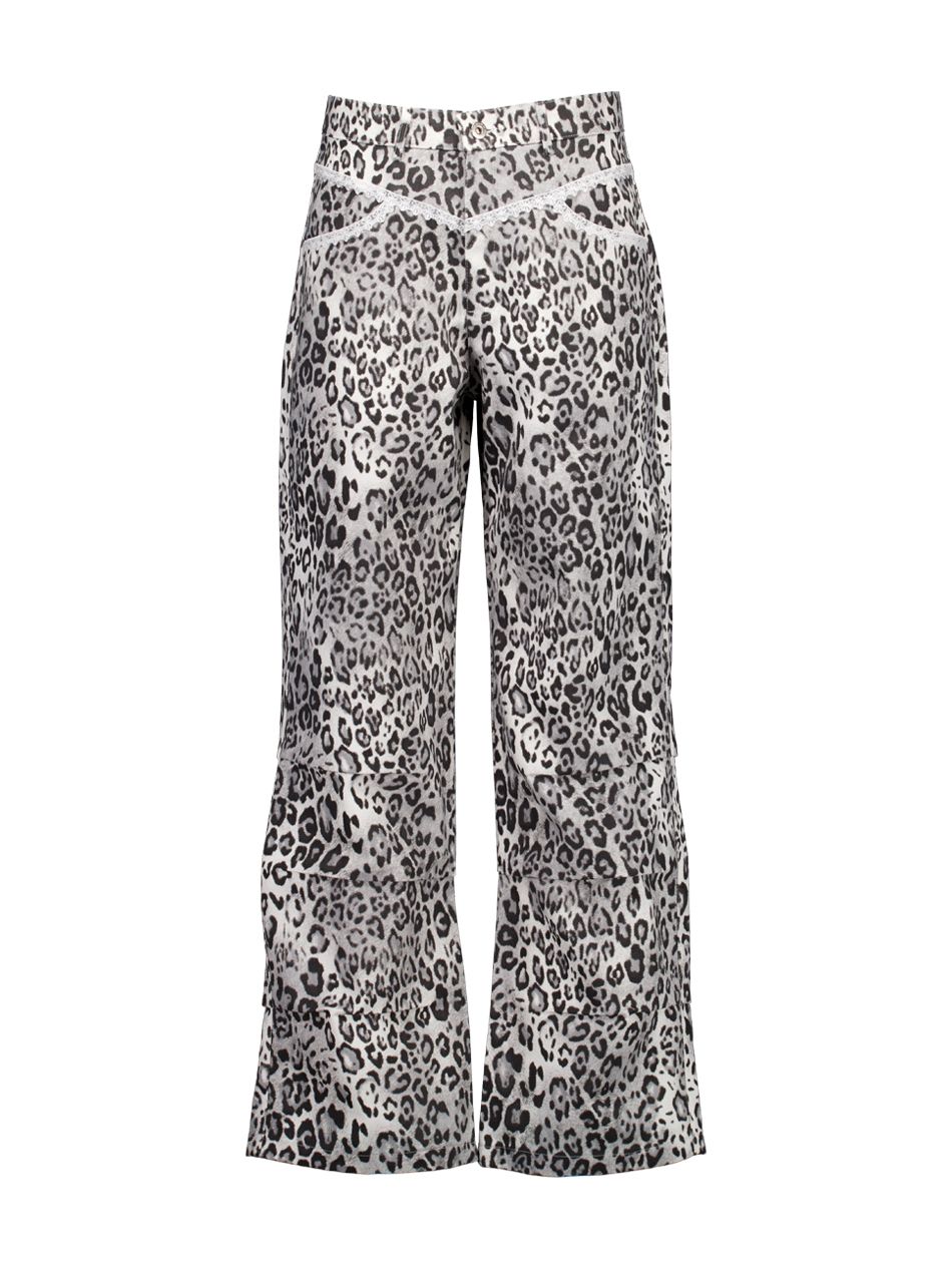 MUSINSA公式 | SETUPEXE LEOPARD LACE PANTS / WHITE