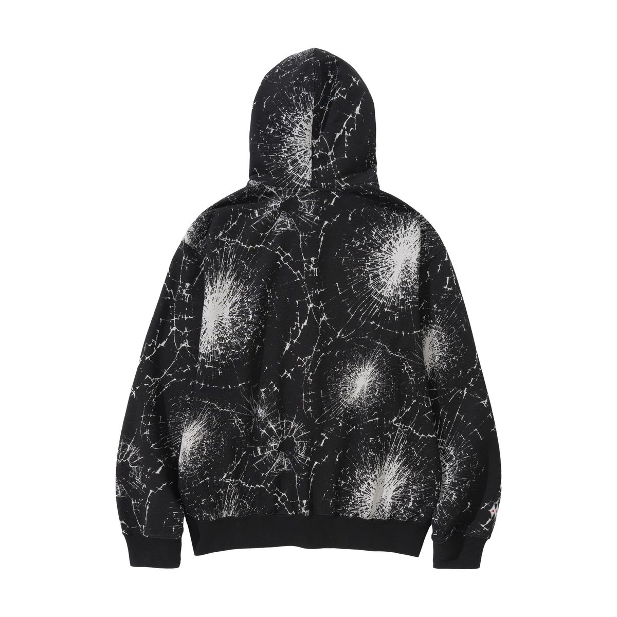 애프터매스(AFTERMATH) GLASS ZIP HOODIE (BLACK)