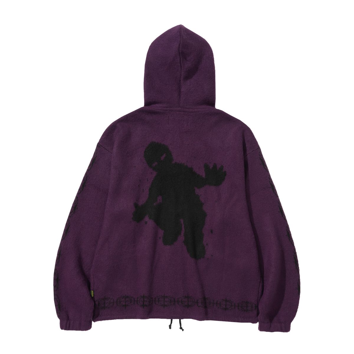 애프터매스(AFTERMATH) MOHAIR ZIP HOODIE (PURPLE)