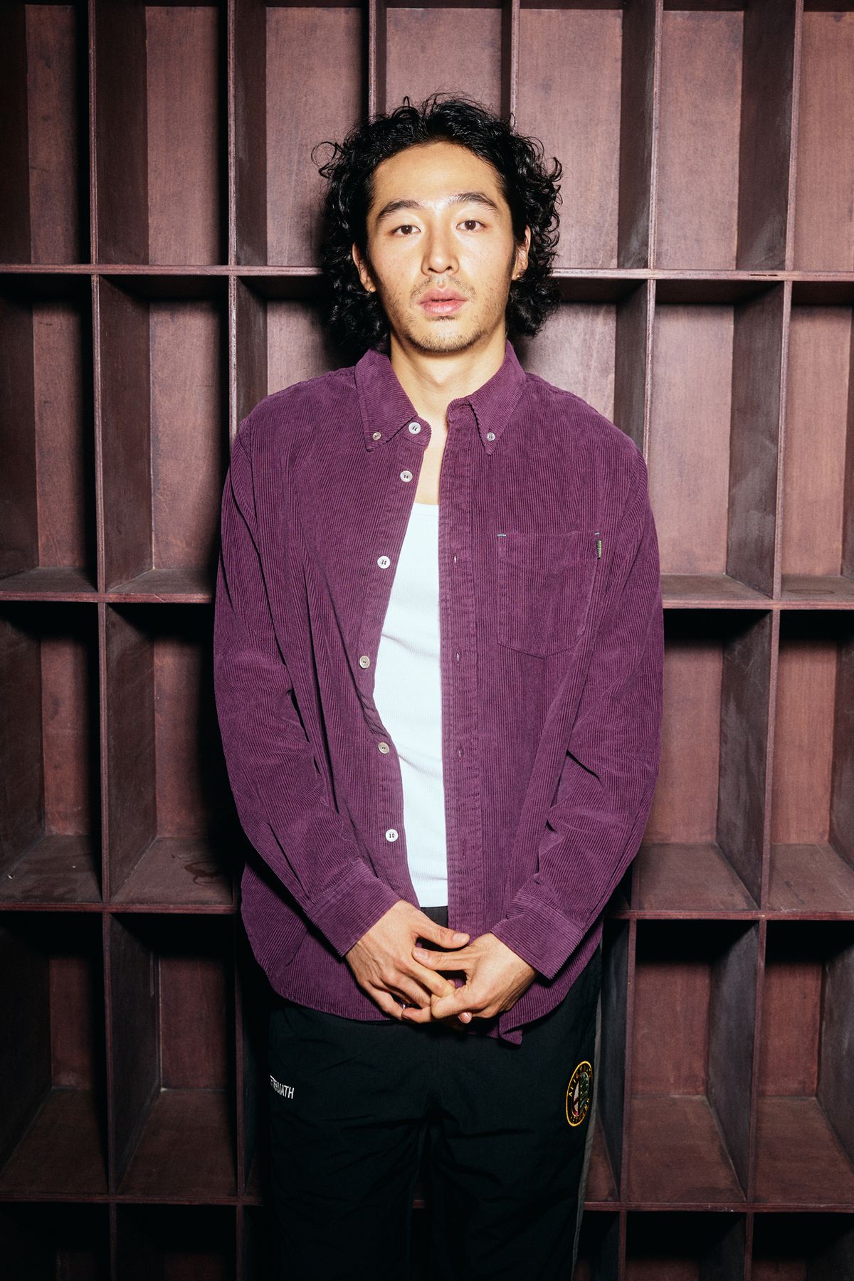 애프터매스(AFTERMATH) CORDUROY SHIRT (PURPLE)