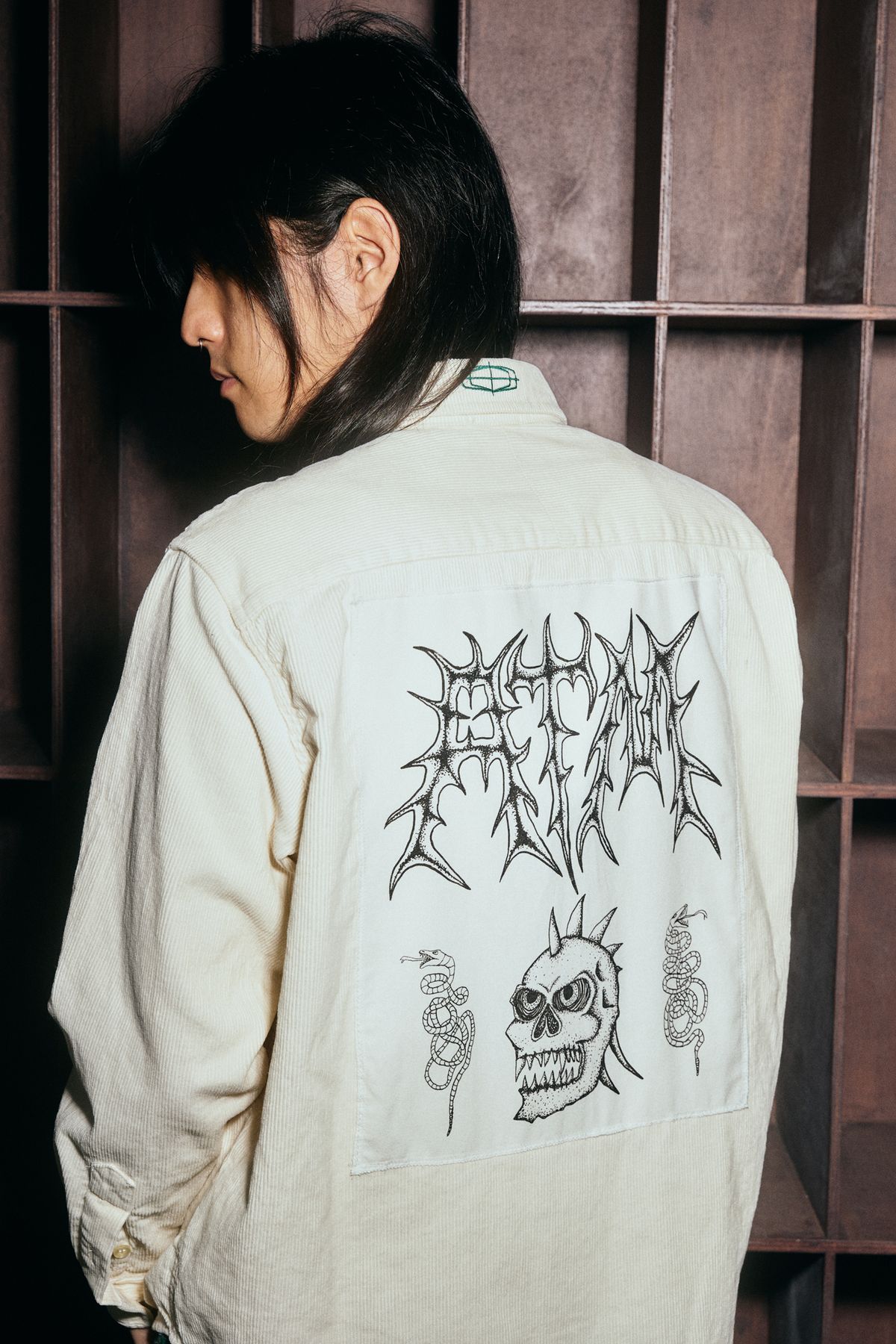 애프터매스(AFTERMATH) CORDUROY SHIRT (CREAM)