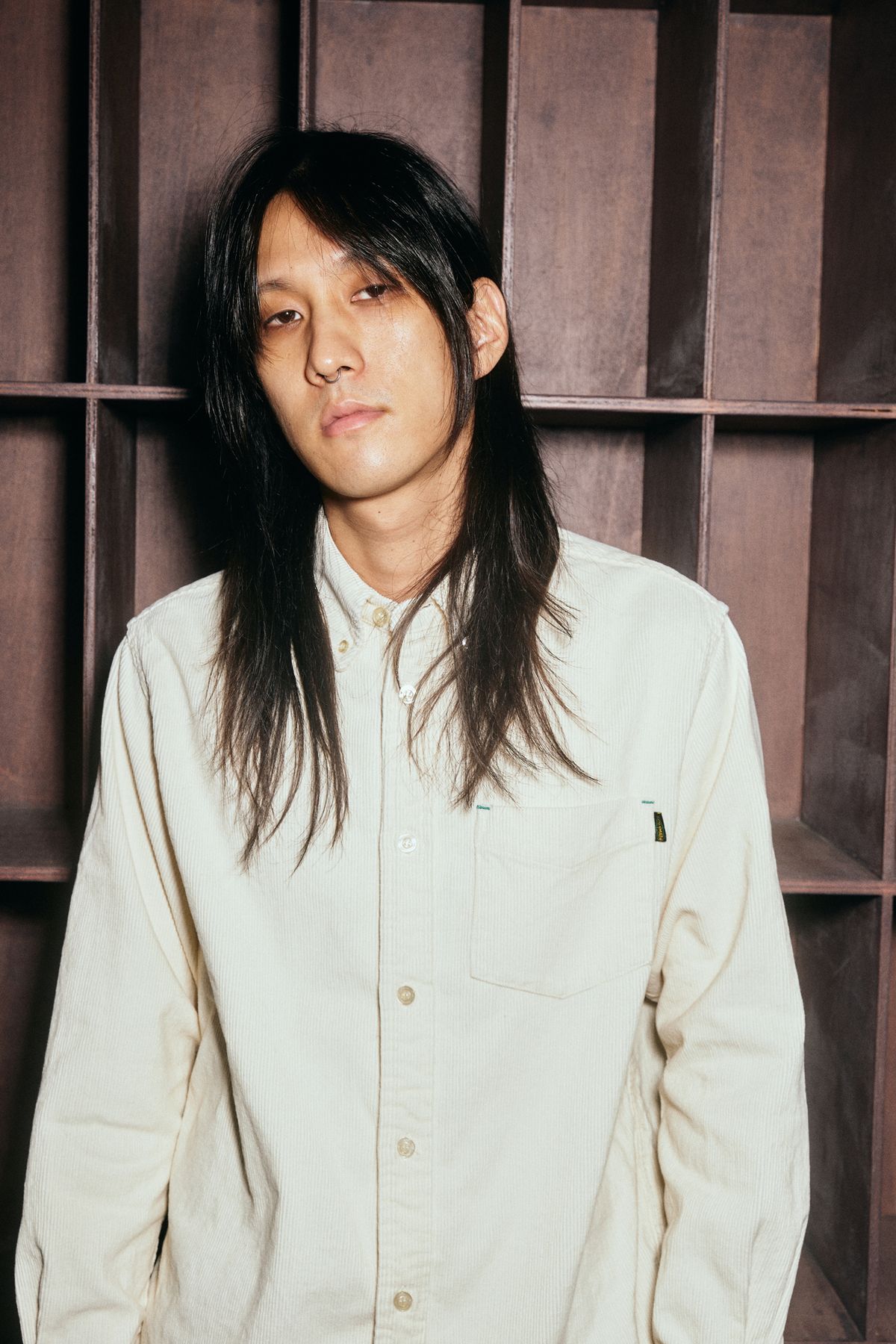 애프터매스(AFTERMATH) CORDUROY SHIRT (CREAM)