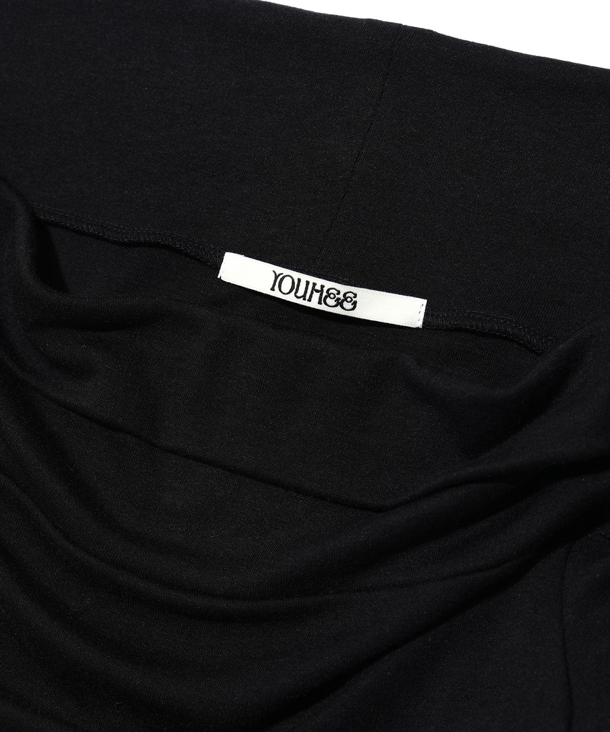 유희(YOUHEE) CUTOUT OFFSHOULDER LONG SLEEVE BLACK