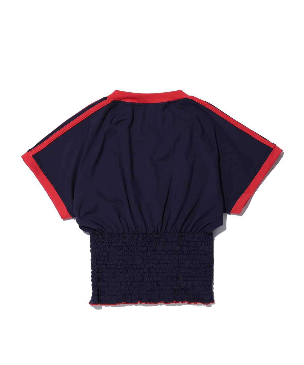 유희(YOUHEE) GRAPHIC TRACK JERSEY SMOKING T-SHIRT NAVY