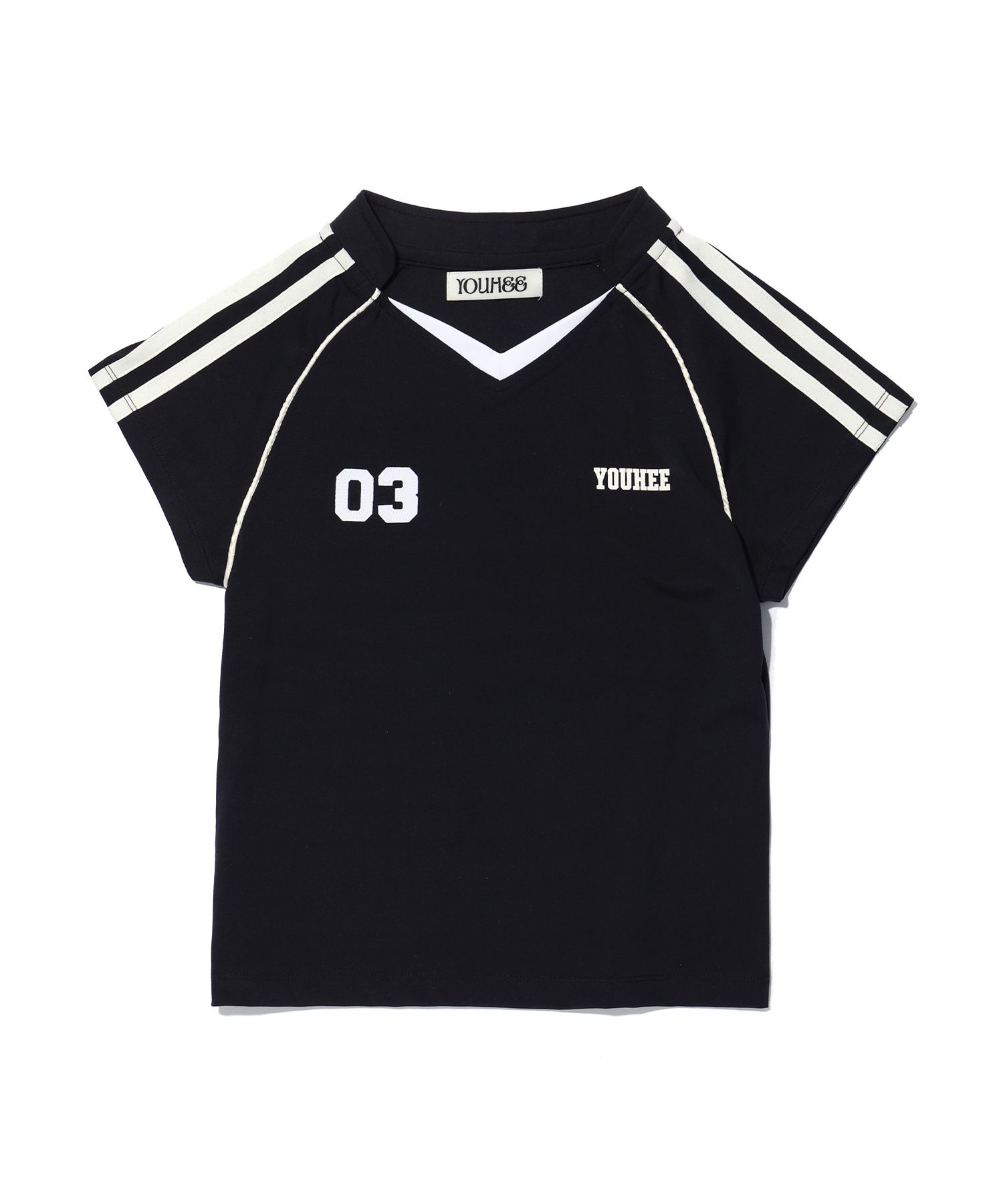 [YOUHEE] YOUHEE FOOTBALL JERSEY T-SHIRT フットボールＴシャツ MUSINSA | YOUHEE YOUHEE FOOTBALL JERSEY T-SHIRT BLACK