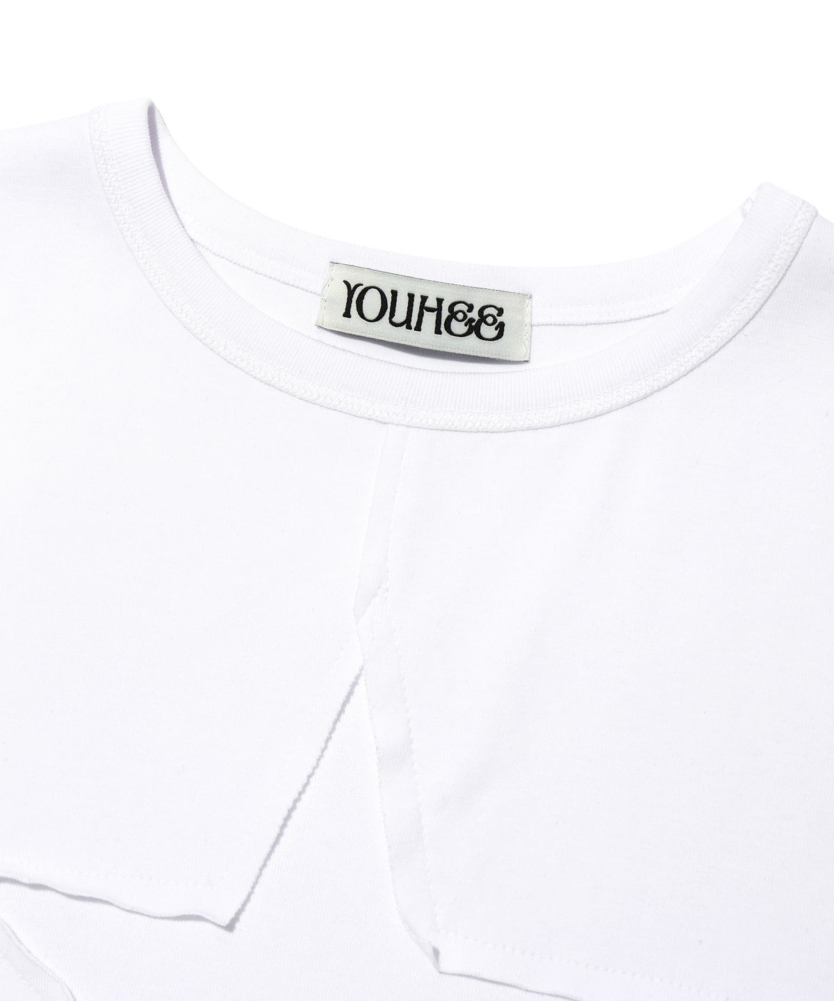 유희(YOUHEE) STAR SEAM OUT T-SHIRTS WHITE