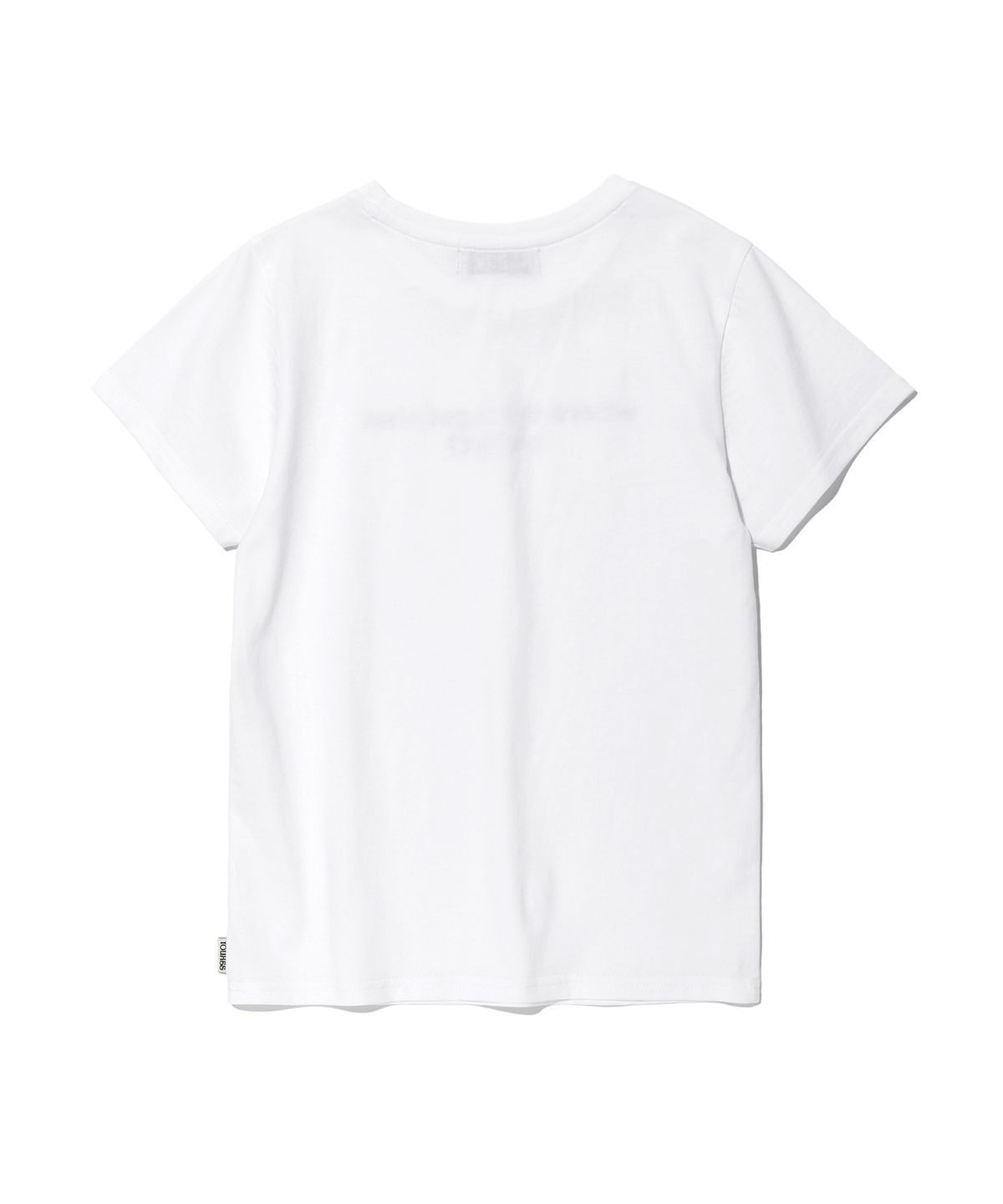 유희(YOUHEE) SMALL LETTERING T-SHIRT WHITE
