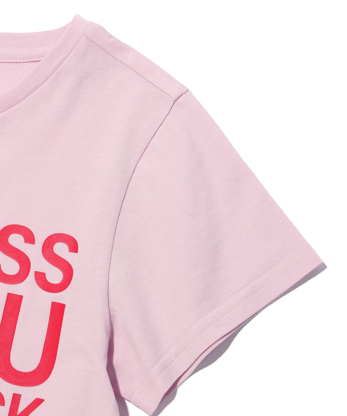 유희(YOUHEE) KINDNESS LETTERING T-SHIRT PINK