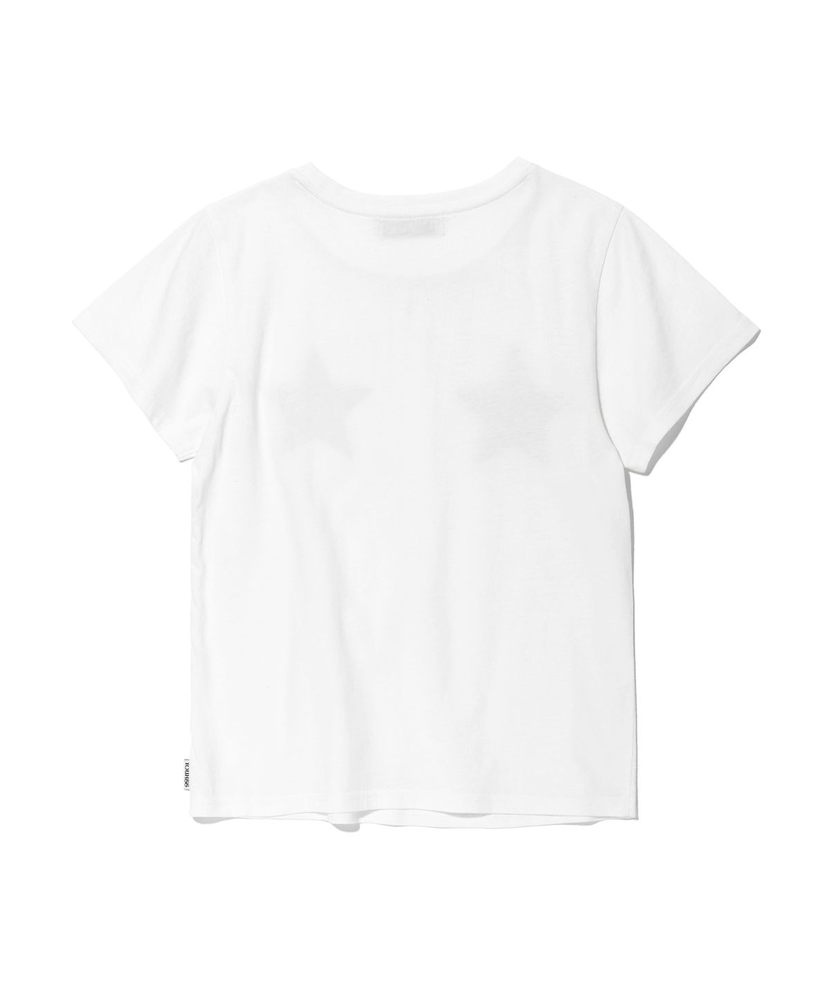 유희(YOUHEE) YOUHEE DOUBLE STAR GRAPHIC T-SHIRT WHITE