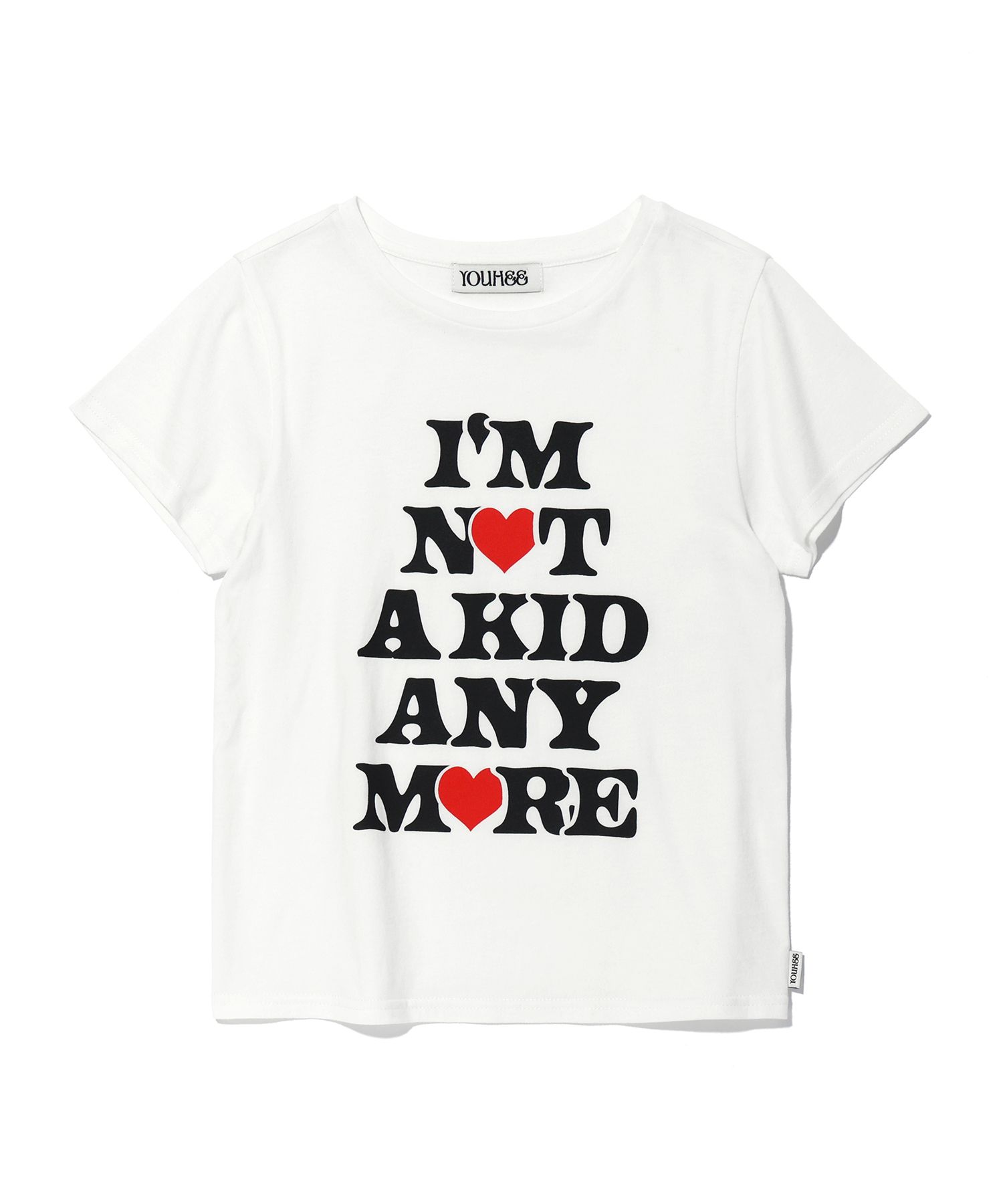 ★YOUHEE★NOT A KID GRAPHIC T-SHIRT MUSINSA | YOUHEE NOT A KID GRAPHIC T-SHIRT WHITE