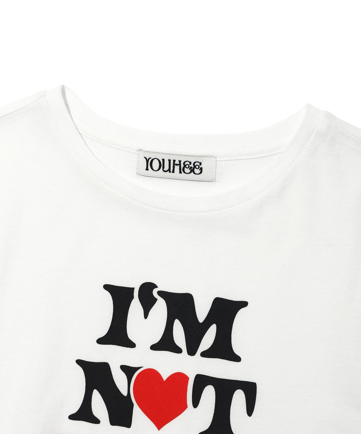 유희(YOUHEE) NOT A KID GRAPHIC T-SHIRT WHITE
