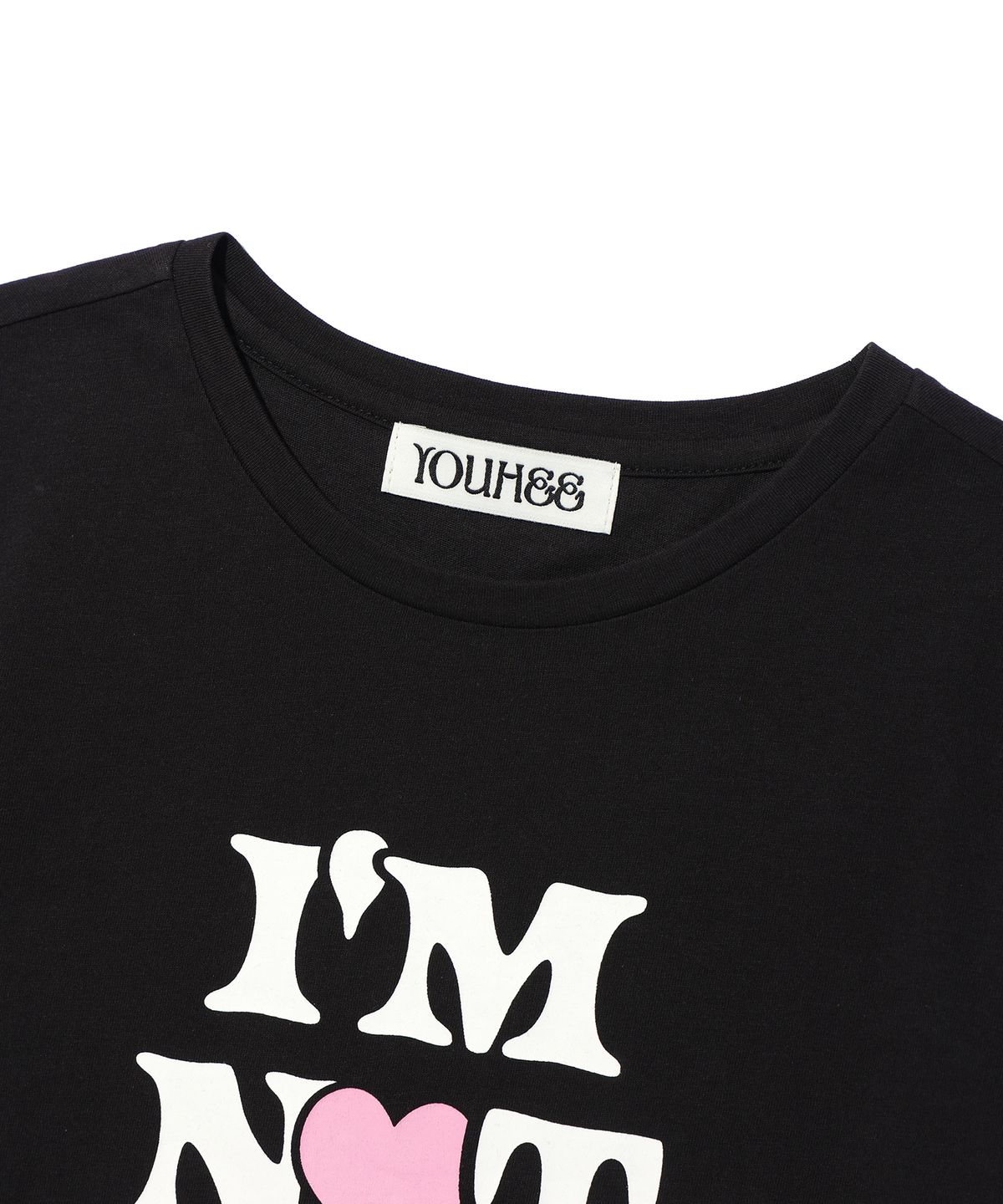 유희(YOUHEE) NOT A KID GRAPHIC T-SHIRT BLACK
