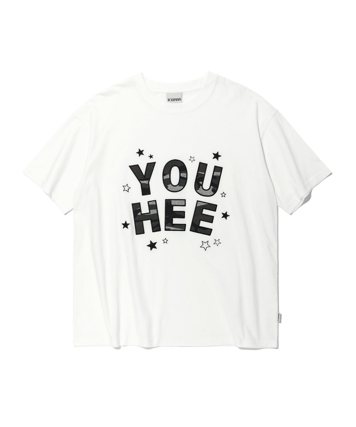 유희(YOUHEE) YOUHEE CAMO T-SHIRTS WHITE