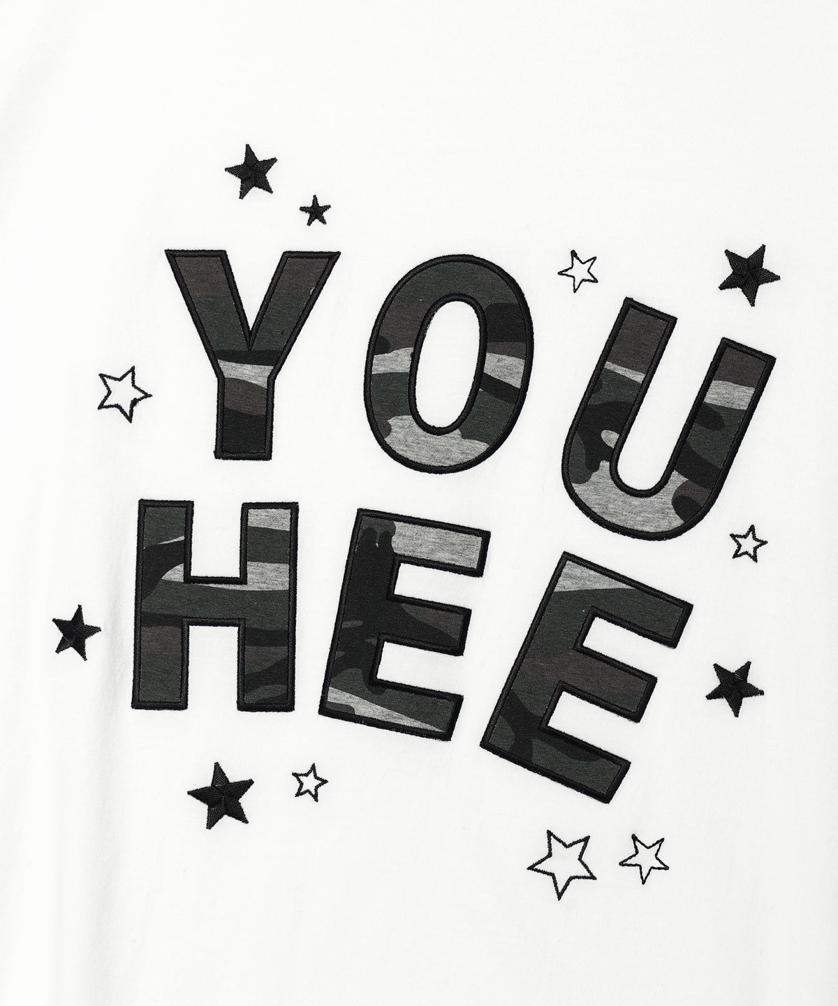 유희(YOUHEE) YOUHEE CAMO T-SHIRTS WHITE