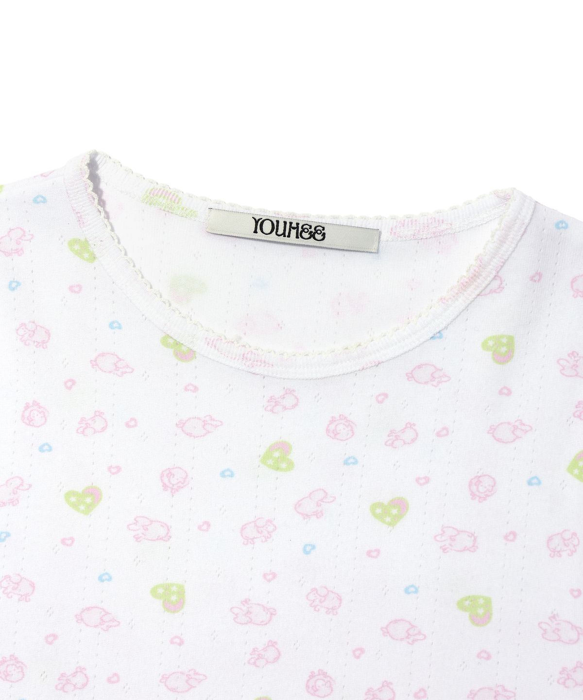 유희(YOUHEE) SHEEP PATTERN T-SHIRTS WHITE