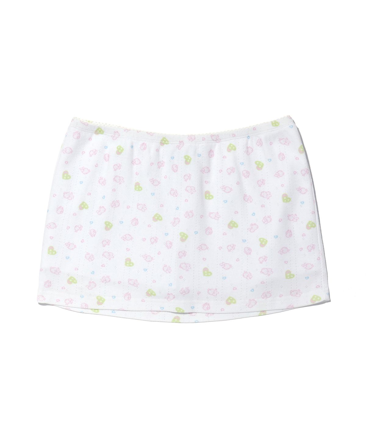 유희(YOUHEE) SHEEP PATTERN SKIRT WHITE