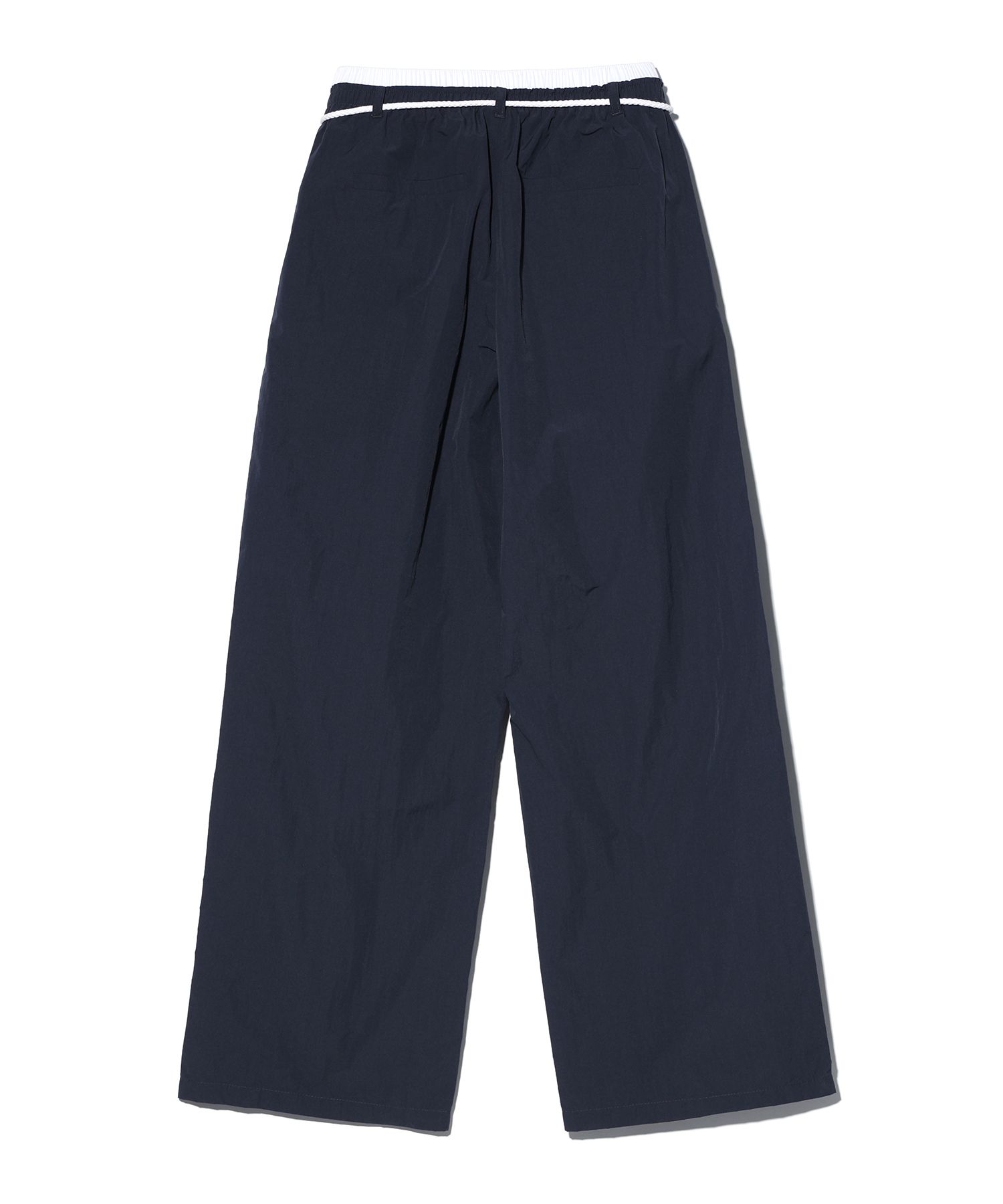 [YOUHEE] COTTON LAYERED BANDING WIDE PANTS ワイドパンツ MUSINSA公式 | YOUHEE COTTON LAYERED BANDING WIDE PANTS NAVY