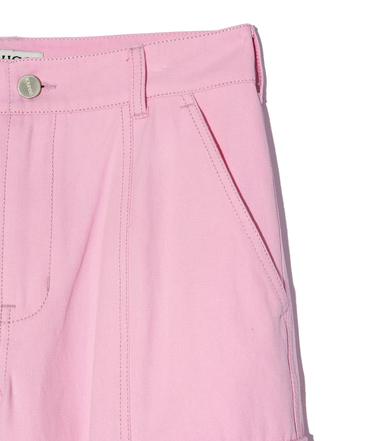 유희(YOUHEE) COTTON CARGO PANTS PINK